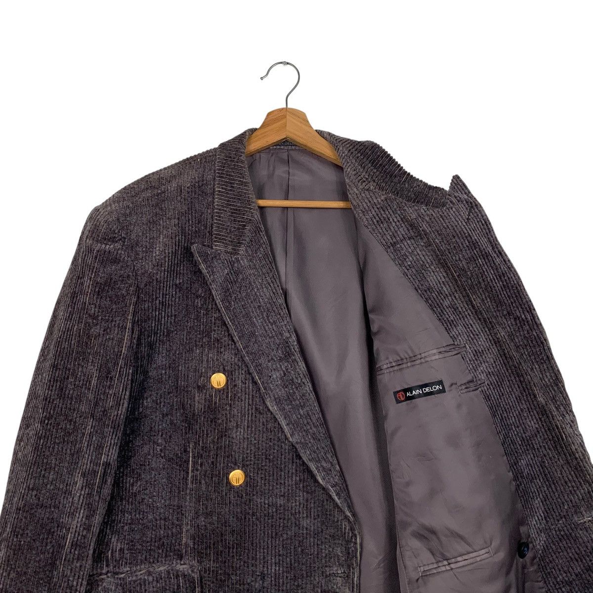 ALAIN DELON ALAIN DELON Corduroy Velvet Dark Brown Blazers #2109-C92 Size US L / EU 52-54 / 3 - 10 Thumbnail