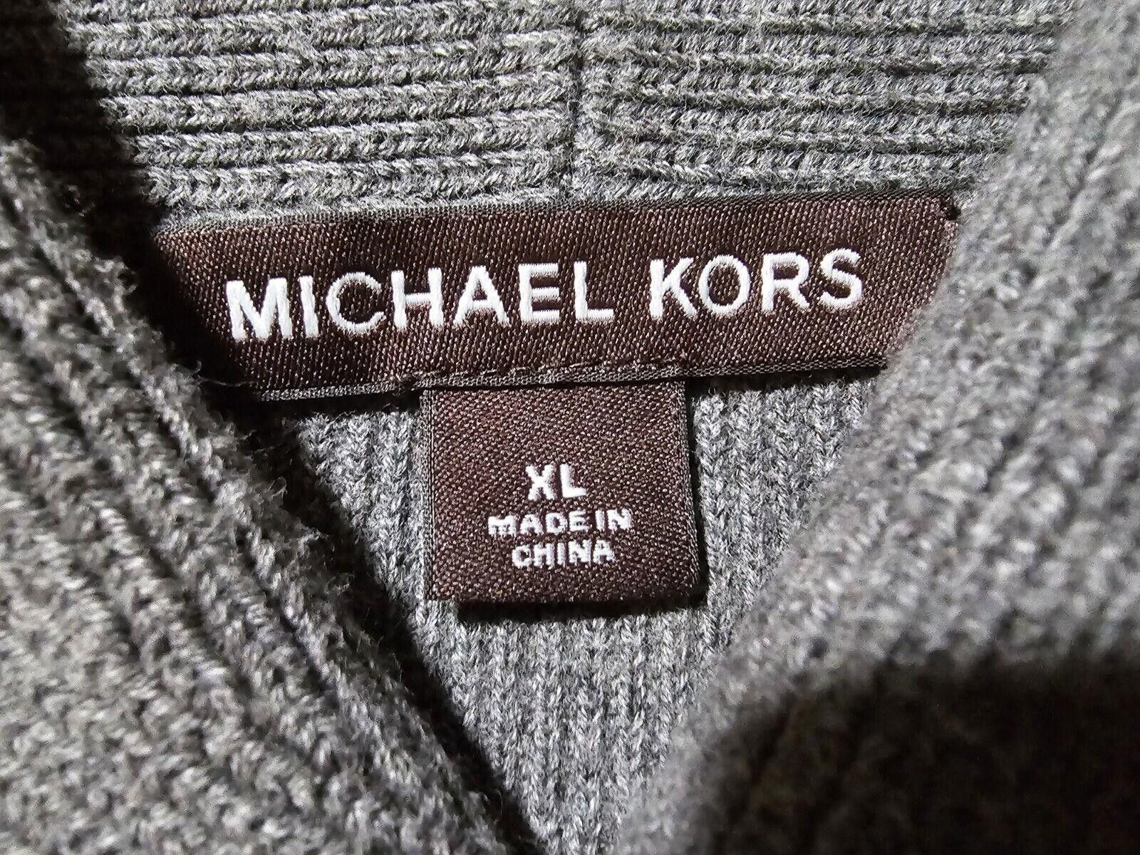 Michael Kors Michael Kors Mens XL cowl neck sweater Gray Heavy Duty Size US XL / EU 56 / 4 - 3 Thumbnail