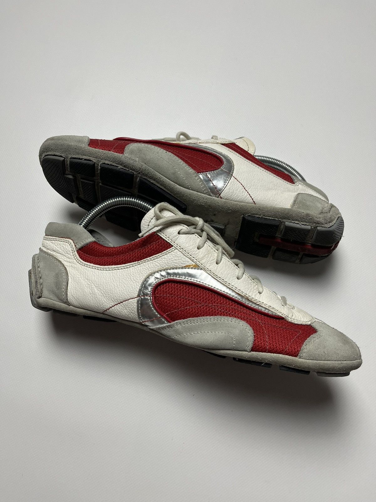 Prada Prada Sport Monte Carlo Red Mesh & Leather Sneakers Low Size US 9 / EU 42 - 9 Thumbnail