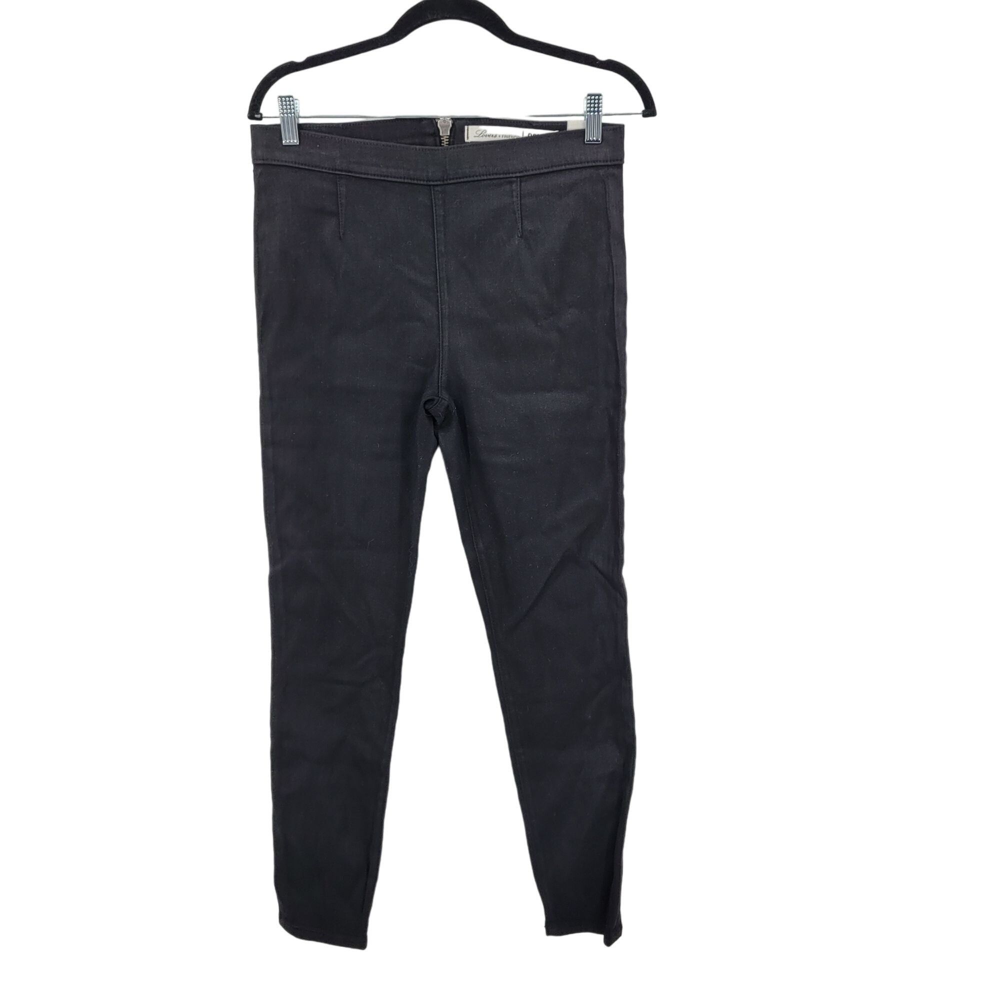 Other Lovers + Friends Denim Black Wax High Rise Skinny Jeans 30 E Size 30" / US 8 / IT 44 - 11 Thumbnail