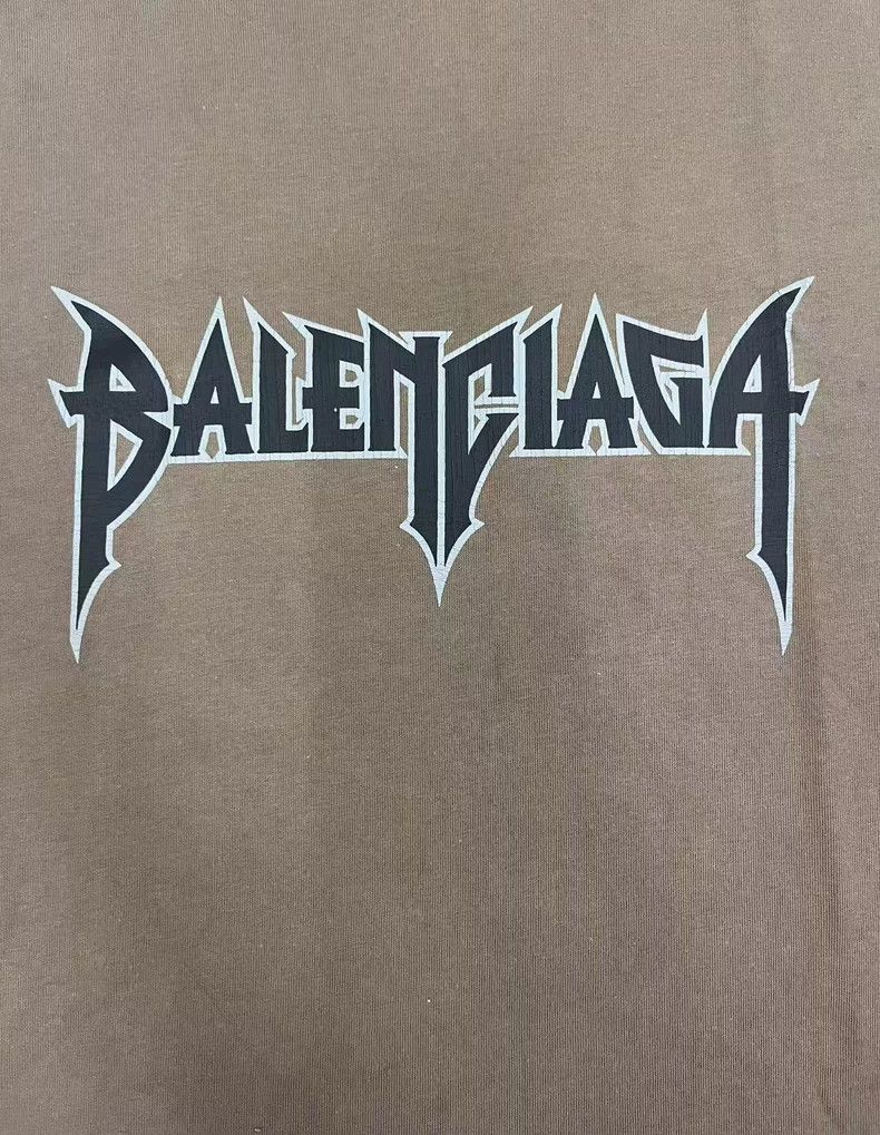 Balenciaga Balenciaga Letter Logo Printed Short Sleeve T-Shirt Loose Size US XL / EU 56 / 4 - 3 Thumbnail