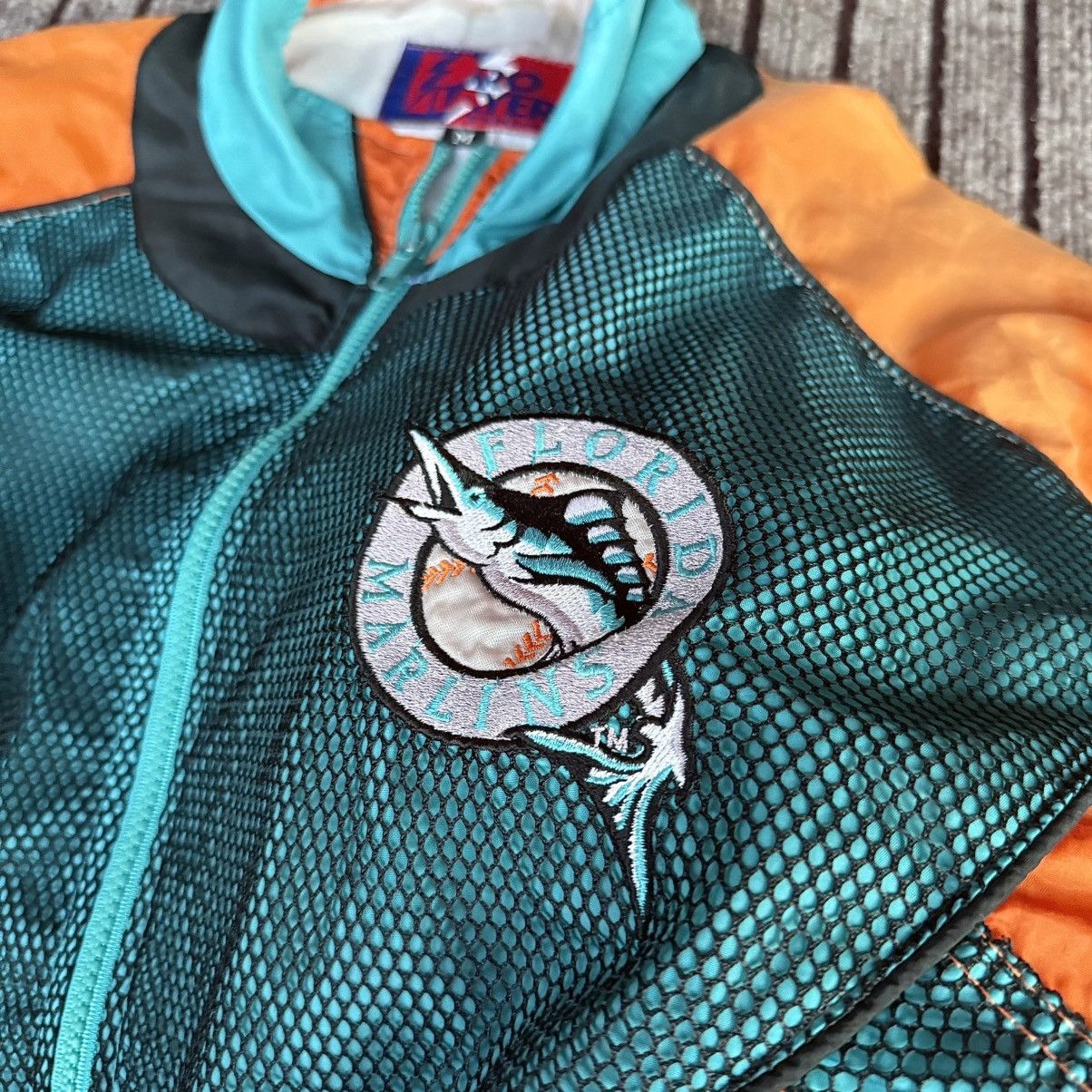 Other Vintage 90s Florida Marlins Pro Player Tag Windbreaker Size US XL / EU 56 / 4 - 5 Thumbnail