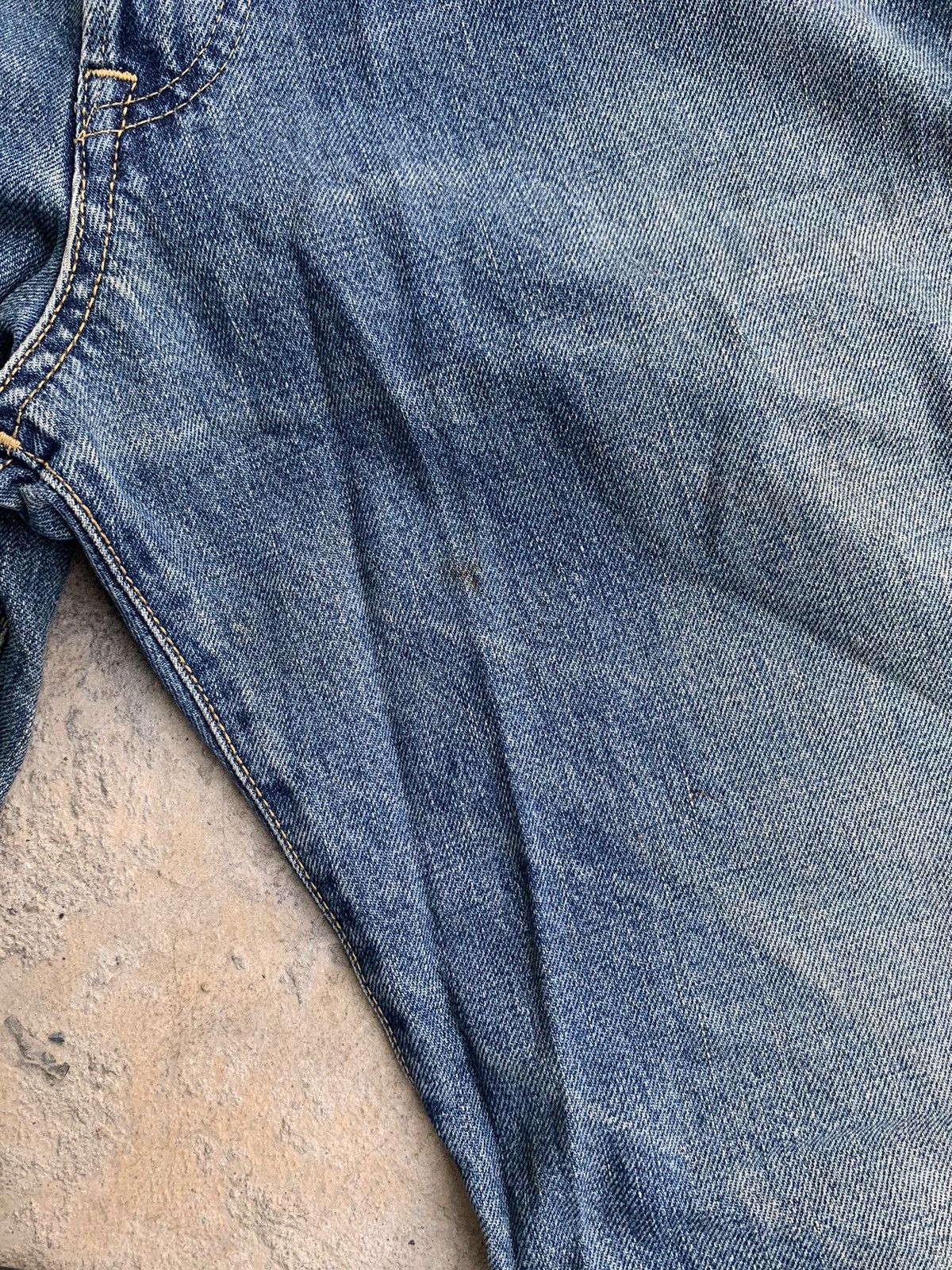 Edwin × Vintage Edwin 505X Selvedge distressed denim Size US 29 - 18 Thumbnail