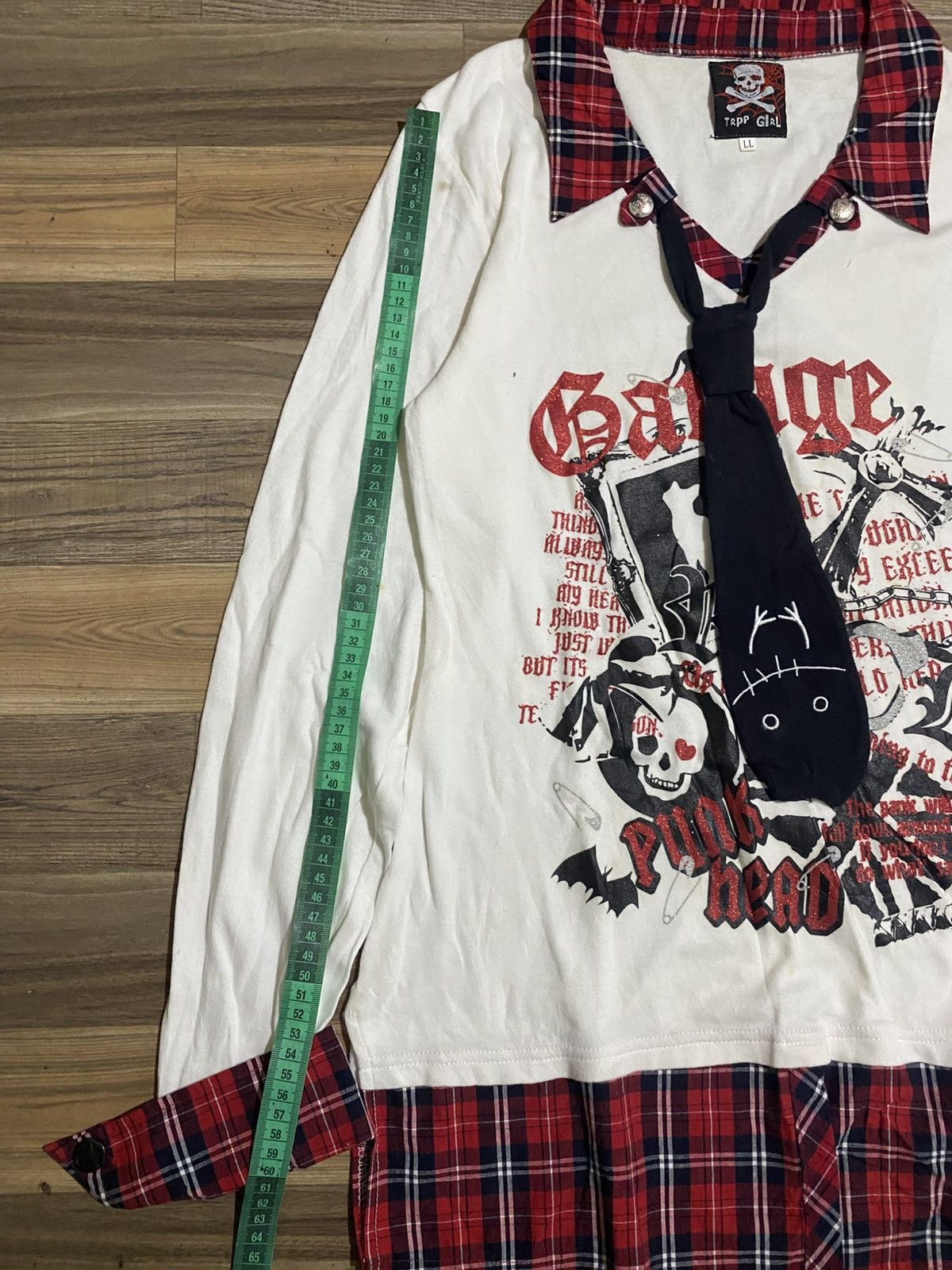 Japanese Brand PUNK HEAD TRPP GIRL LONG SLEEVE Size XL / US 12-14 / IT 48-50 - 9 Thumbnail