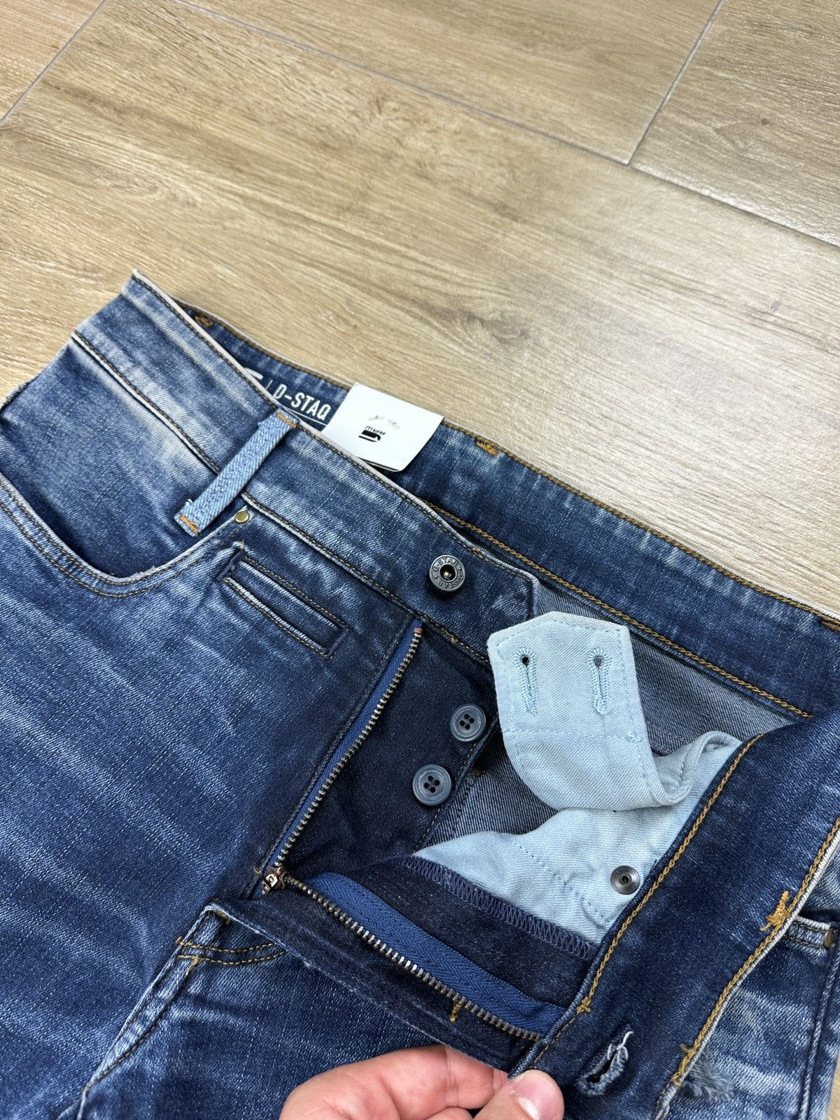 G-Star NEW🏷️ G-Star Raw D-Staq 5-PKT Skinny Denim Jeans Size US 31 - 4 Thumbnail
