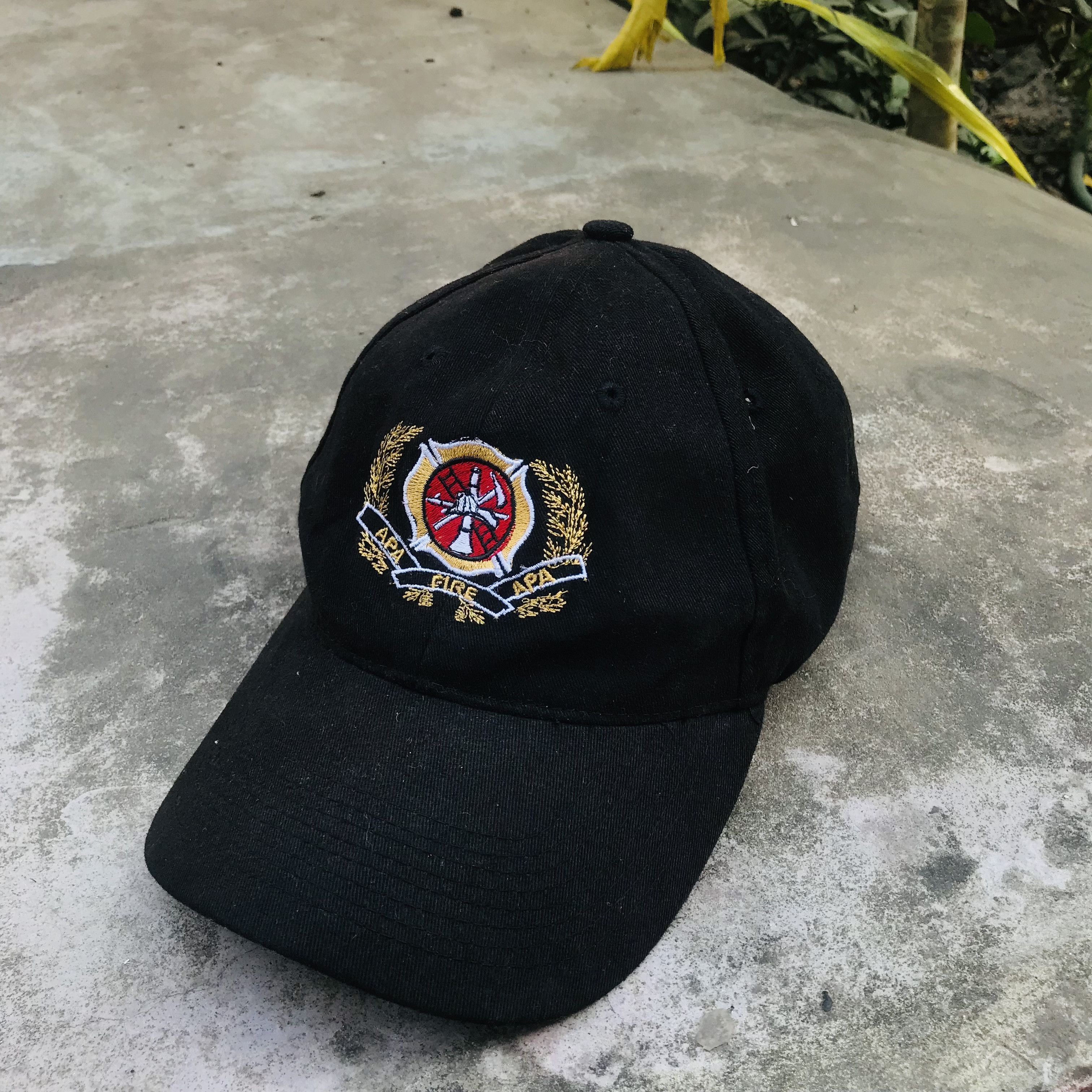 Vintage Vintage Fire-Fighter Cap Size ONE SIZE - 1 Thumbnail
