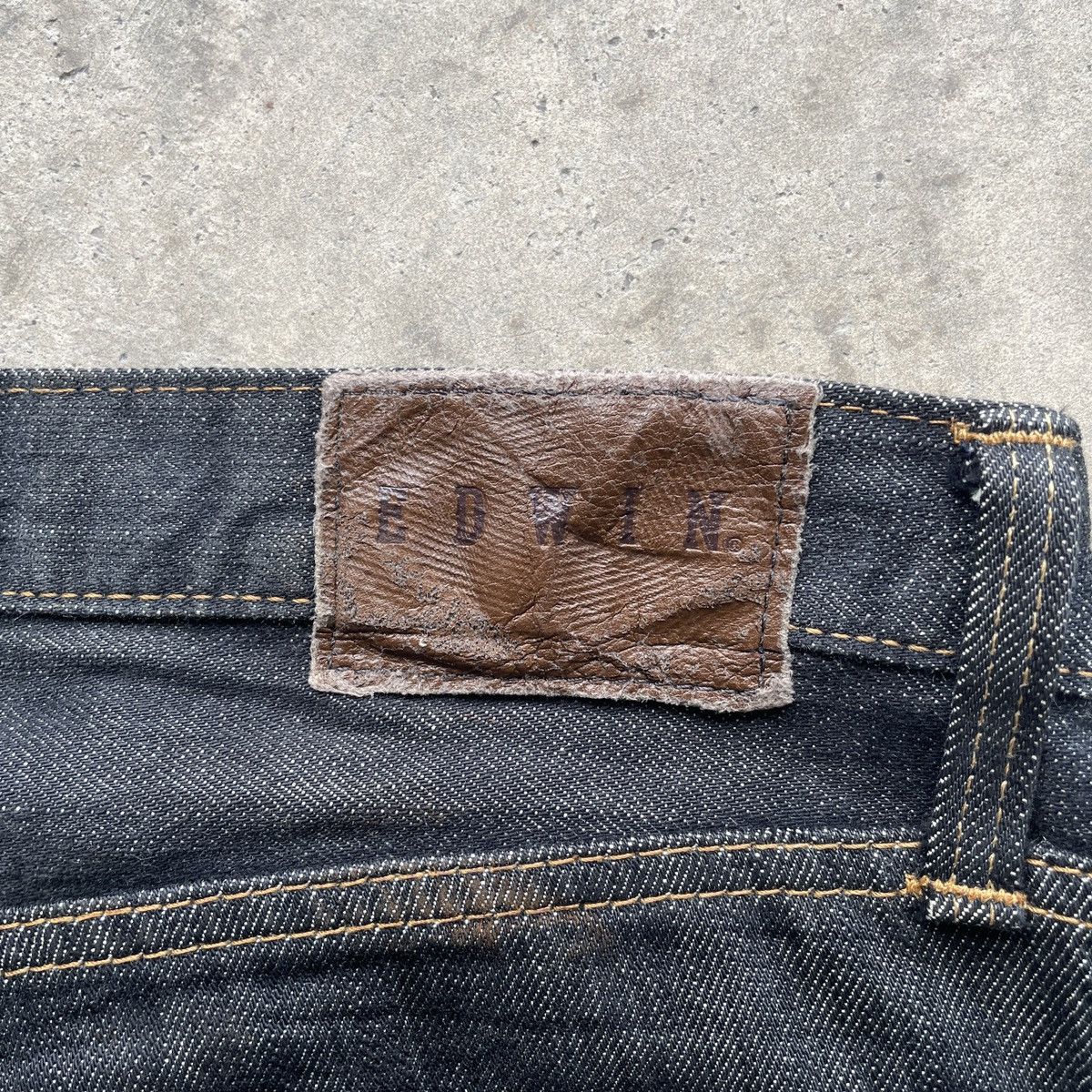 Japanese Brand W32💥 Vintage Edwin Black Distressed Jeans Denim Pants Size US 32 / EU 48 - 10 Thumbnail