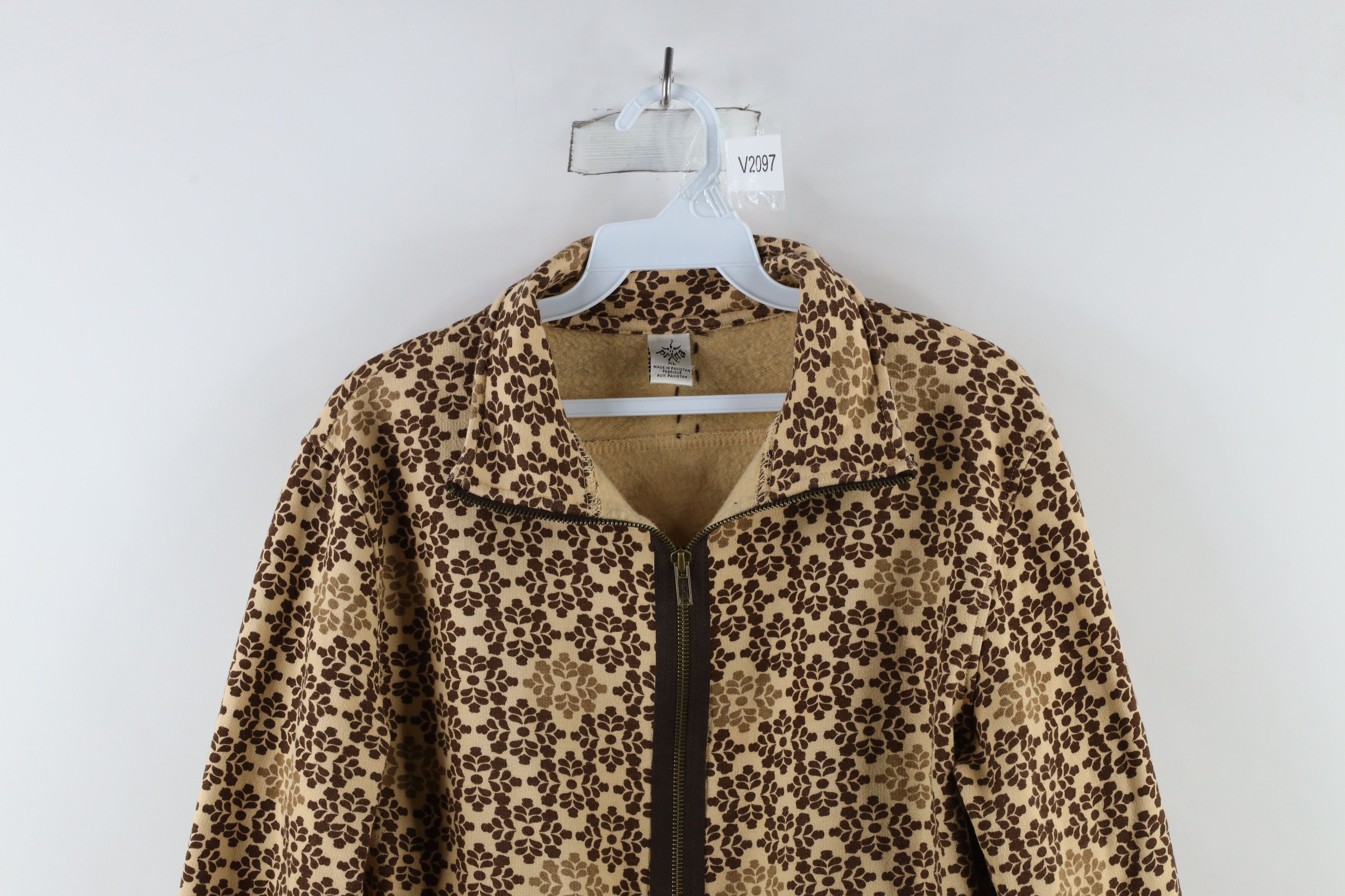 Prana × Vintage Vintage prAna Breathe Geometric Flower Full Zip Track Jacket Size XL / US 12-14 / IT 48-50 - 2 Thumbnail