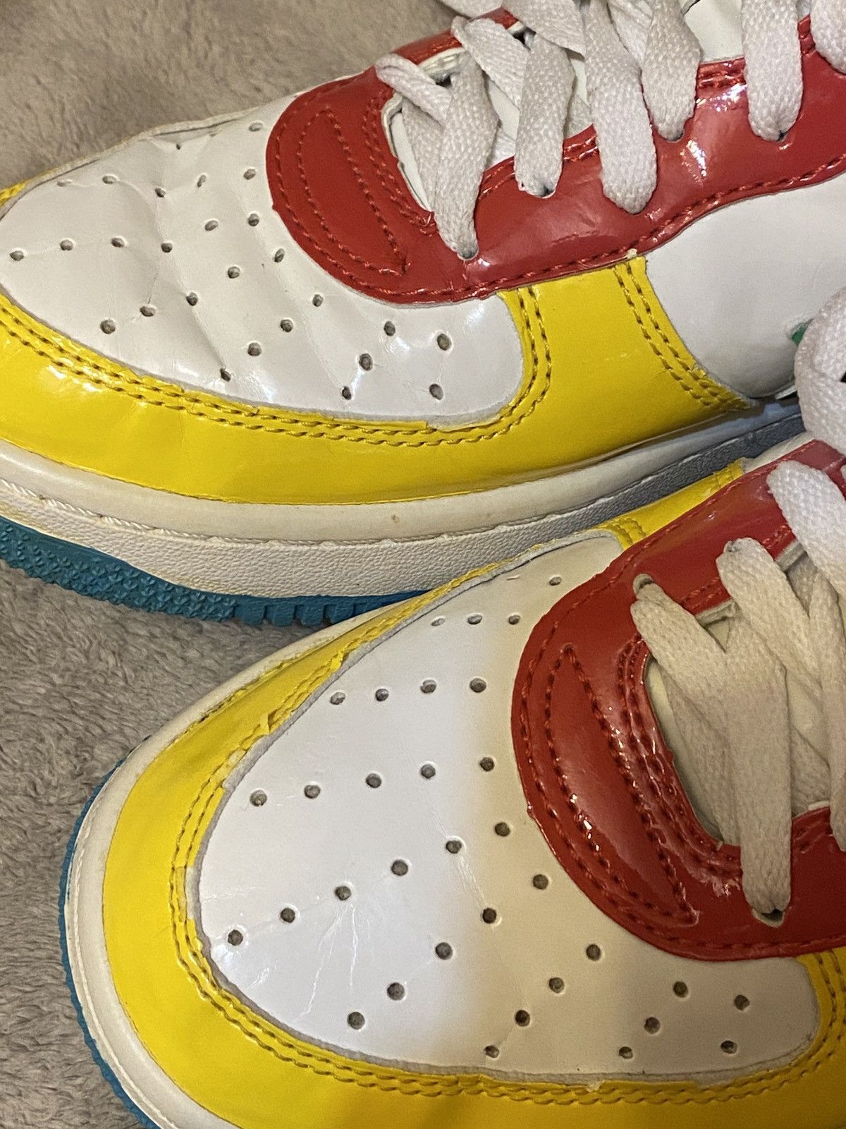 Bape A Bathing Ape Baby Milo Patent Leather Multi Colour Bapesta Size US 9 / EU 42 - 7 Thumbnail