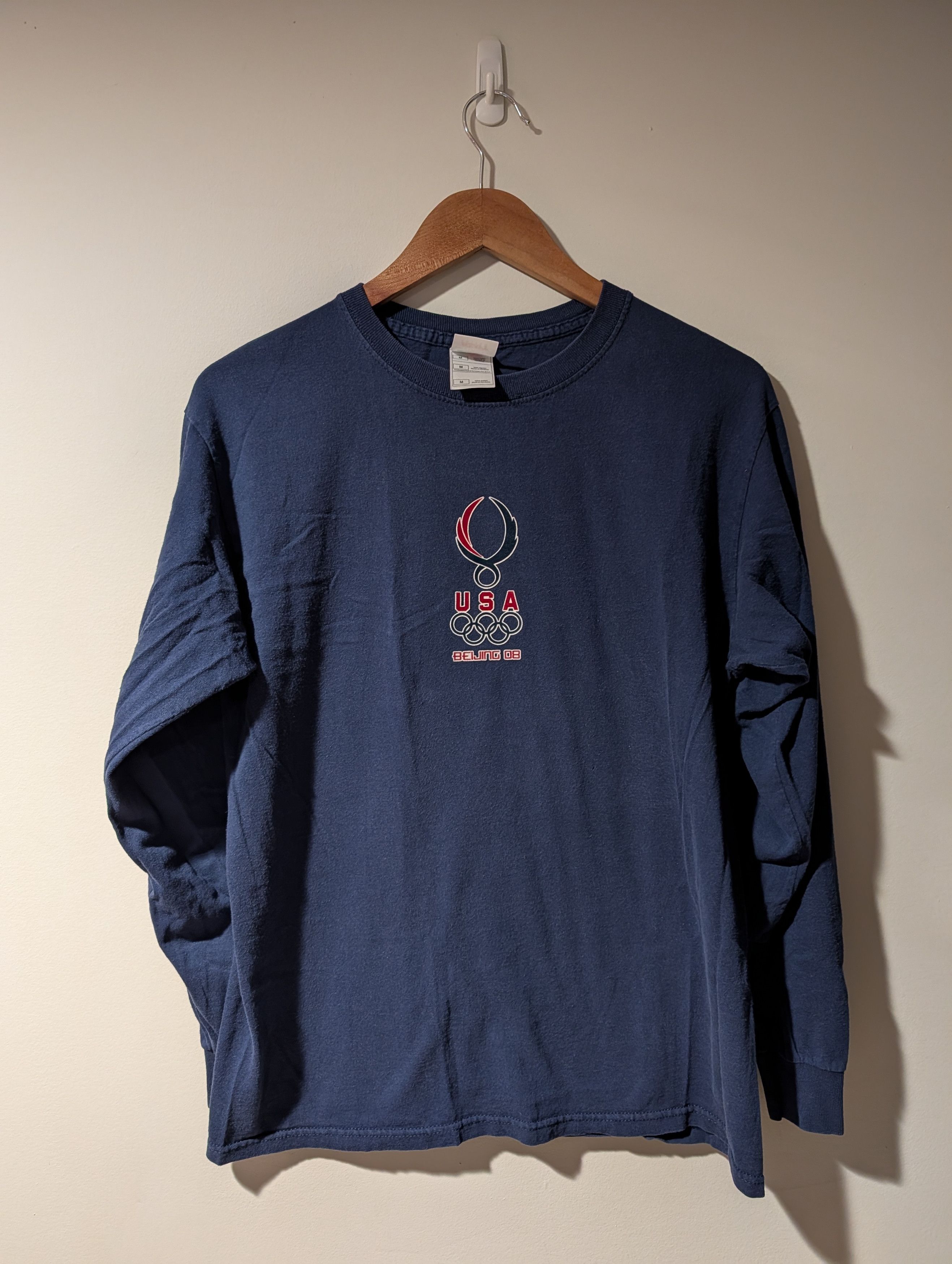 USA Olympics Vintage 2008 Beijing USA Olympics Medium Long-Sleeve T-Shirt Size US M / EU 48-50 / 2 - 1 Thumbnail