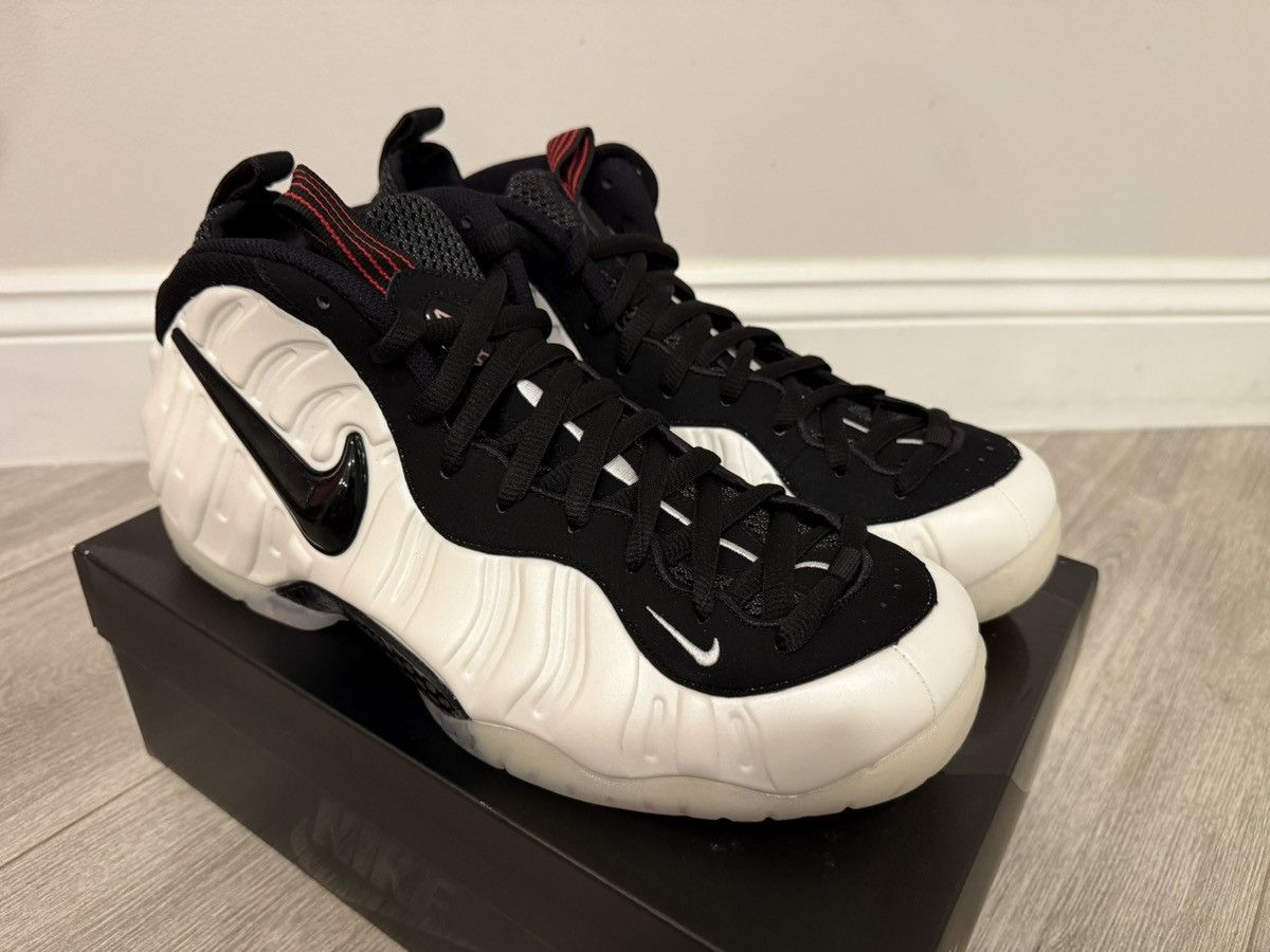Nike Nike Air Foamposite Pro Pearl White Black True Red Sz 12 Size US 12 / EU 45 - 4 Thumbnail