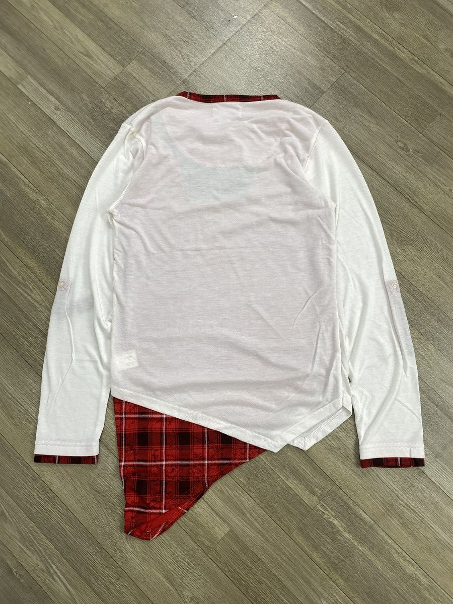 14th Addiction × If Six Was Nine × Le Grande Bleu (L.G.B.) 2000s Beaumerre Asymmetrical Double Layer Punk Longsleeve Size US M / EU 48-50 / 2 - 11 Thumbnail