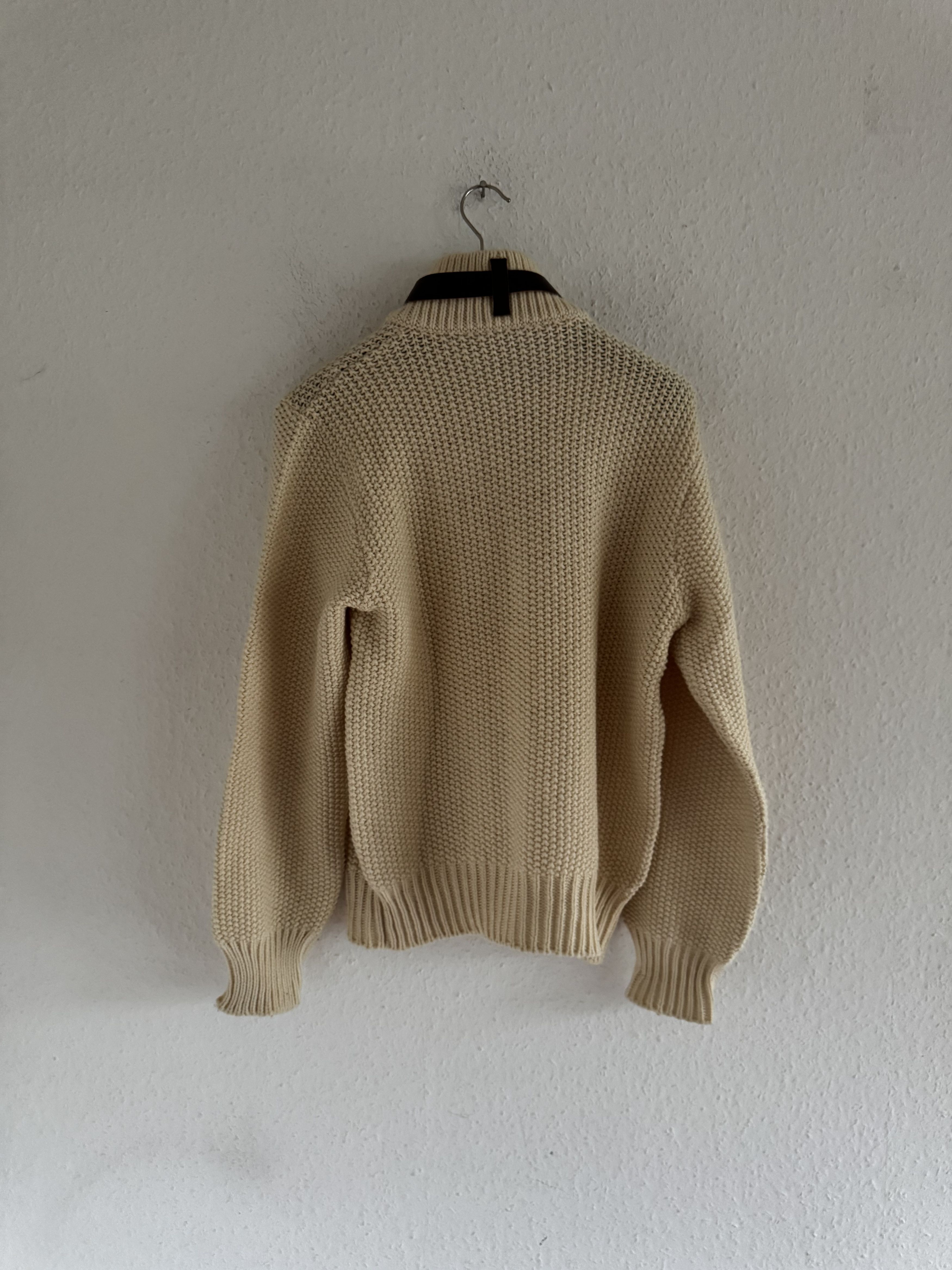 Dsquared2 FW02 Leather Strap Half Zip Knit Sweater Size US L / EU 52-54 / 3 - 12 Thumbnail