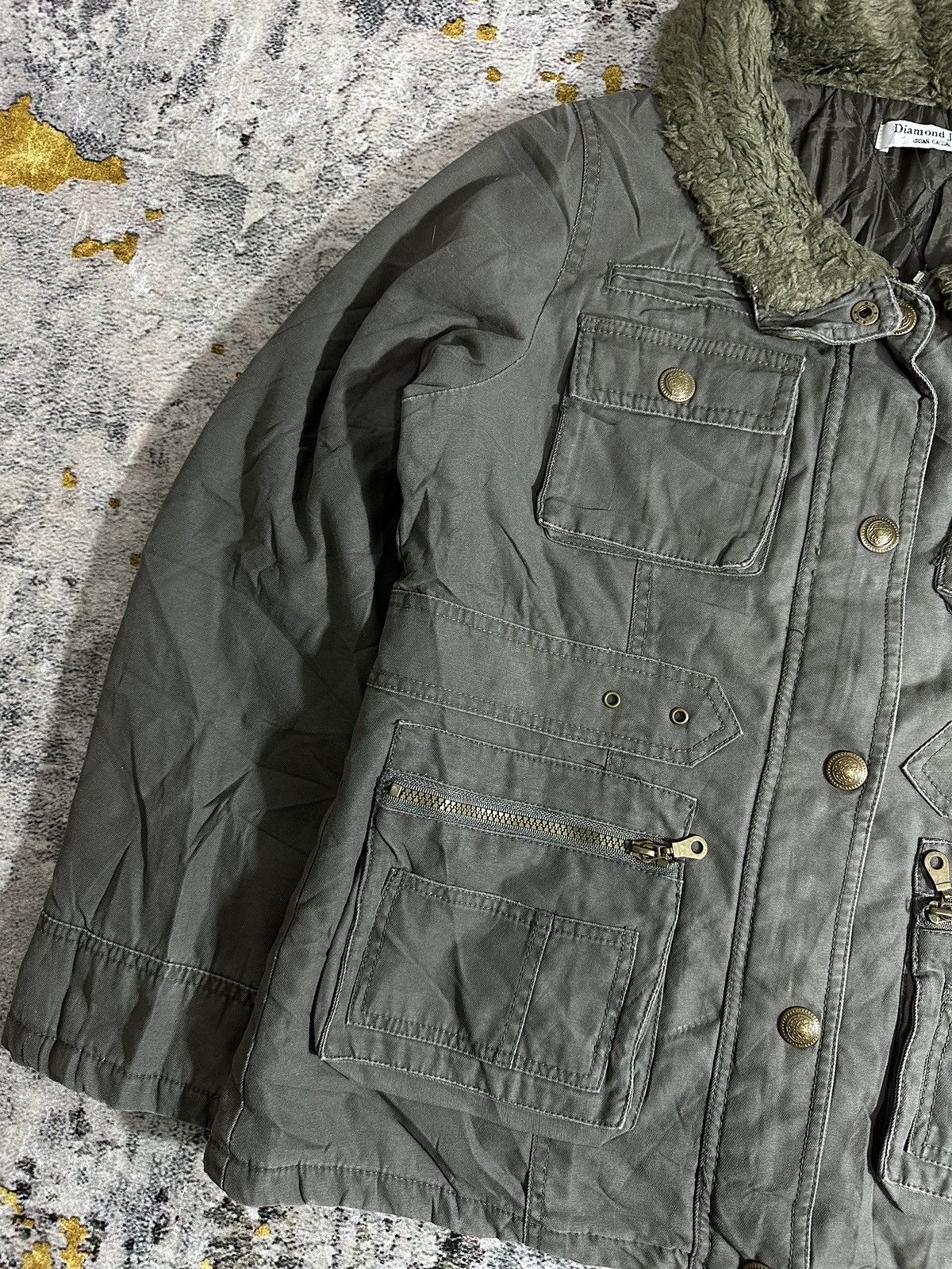 Beauty Beast FLIGHT JACKET STUDDED MULTI POCKET FUR OUR LEGACY STYLE Size US L / EU 52-54 / 3 - 3 Thumbnail