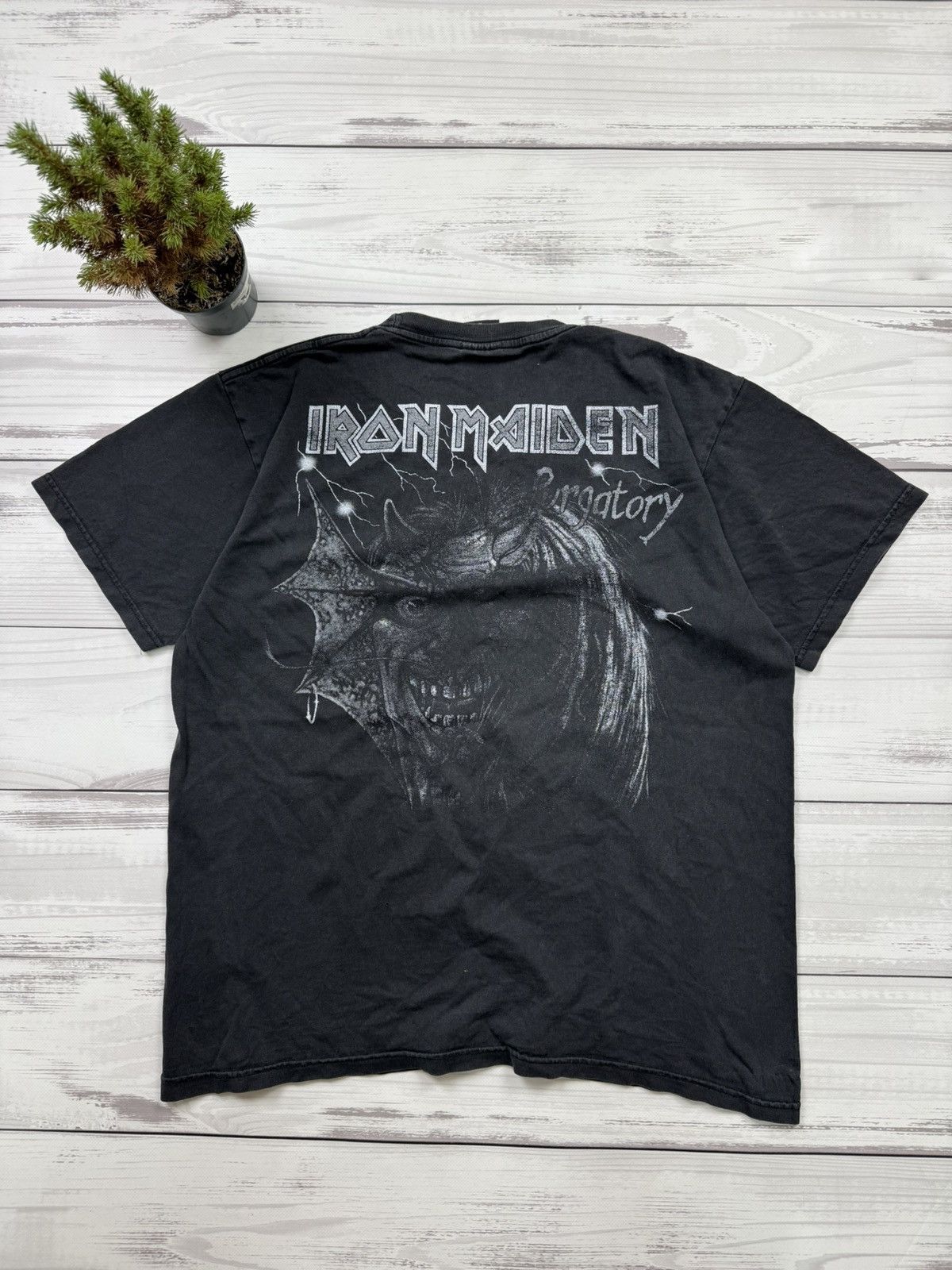 Fruit Of The Loom Vintage Red Rock of the T-Shirts Iron Maiden Purgatory Size US L / EU 52-54 / 3 - 2 Thumbnail