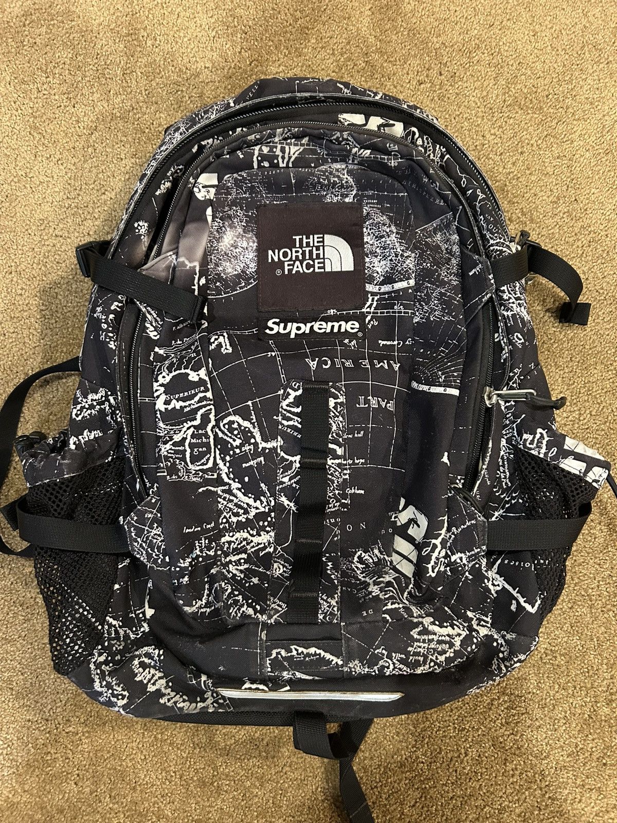 Supreme SUPREME x NORTH FACE Hot Shot Backpack Bag Black Used SS12 | Grailed