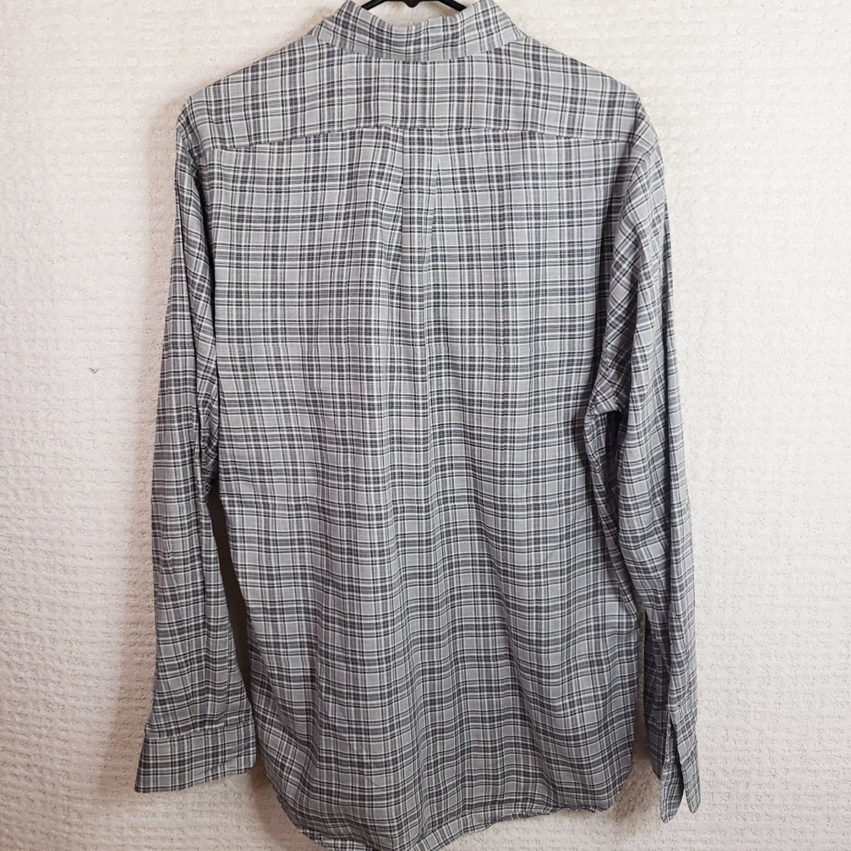 Ralph Lauren Ralph Lauren Shirt Mens Large Gray Plaid Button-Down Slim Fit Casual Pony Logo Size US L / EU 52-54 / 3 - 6 Thumbnail