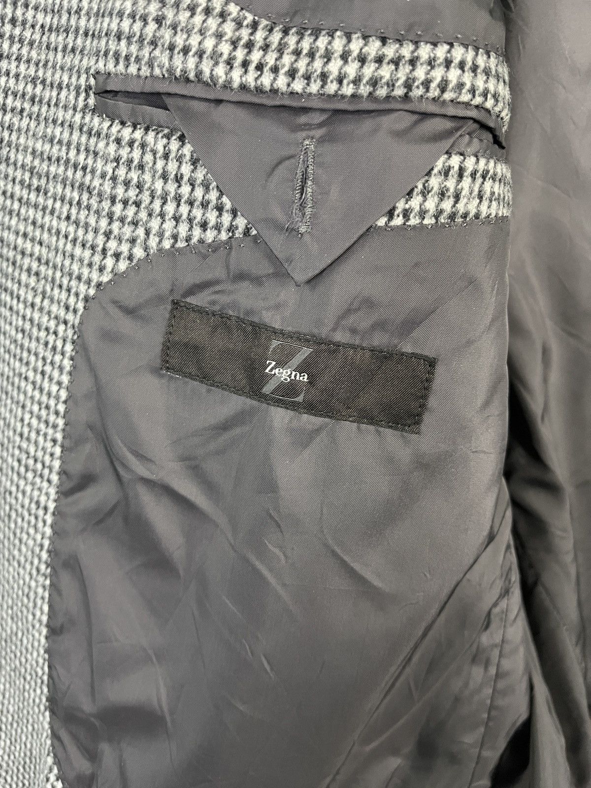 Ermenegildo Zegna × Z Zegna Z Zegna City Checkered Coat Wool Blazer Size 44R - 10 Thumbnail