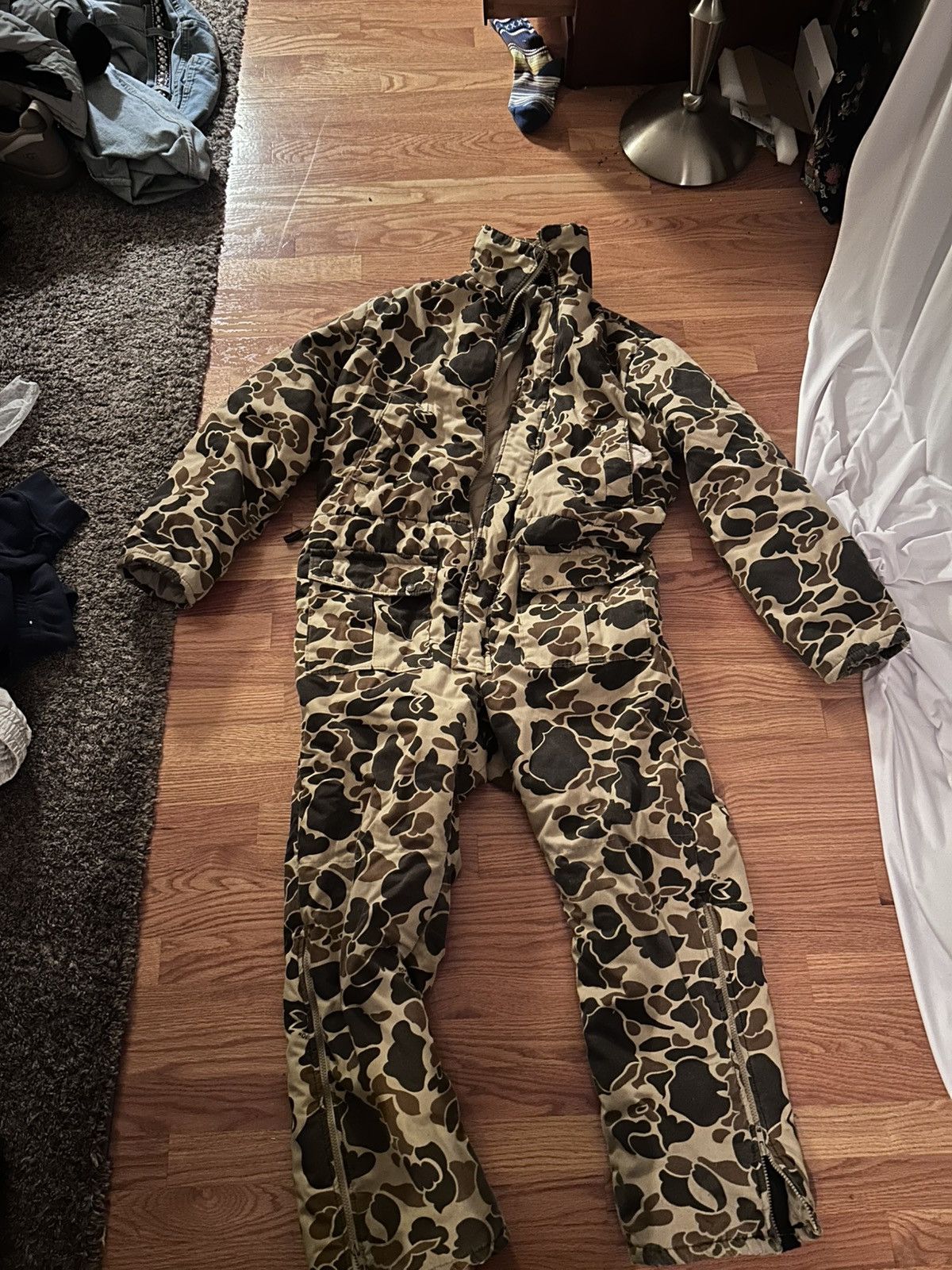 Camo jump suit