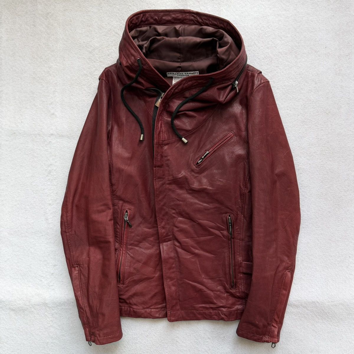 Katharine Hamnett London 2000s Katharine Hamnett "Alien Asymmetrical Goat Skin Jacket Size US M / EU 48-50 / 2 - 2 Thumbnail