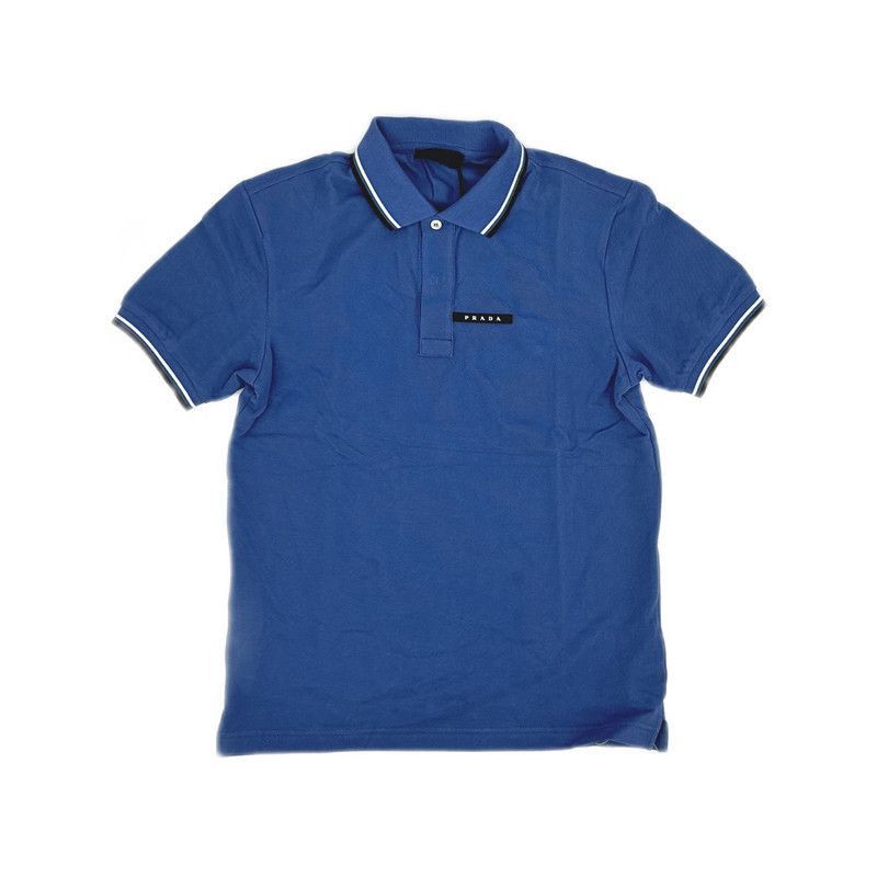 Prada Prada Logo Stripe Short Sleeve Polo Shirt-2506 Size US S / EU 44-46 / 1 - 5 Thumbnail