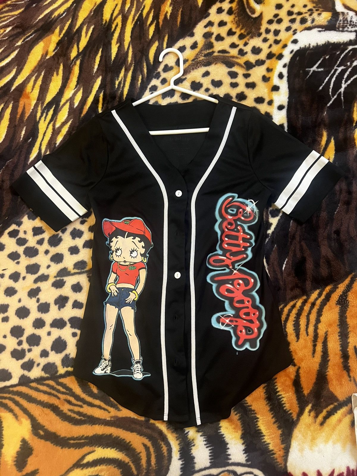 MLB Y2K cute Betty Boop Baseball Jersey Size M / US 6-8 / IT 42-44 - 1 Thumbnail