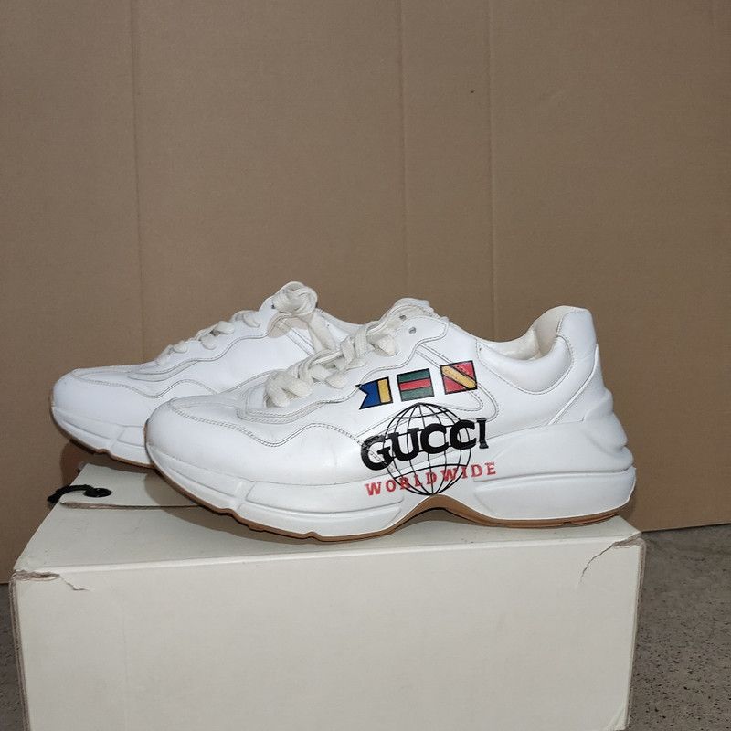 Gucci Gucci Rhyton Worldwide Low-Top Dad Sneakers 0079 Size US 8 / EU 41 - 1 Thumbnail