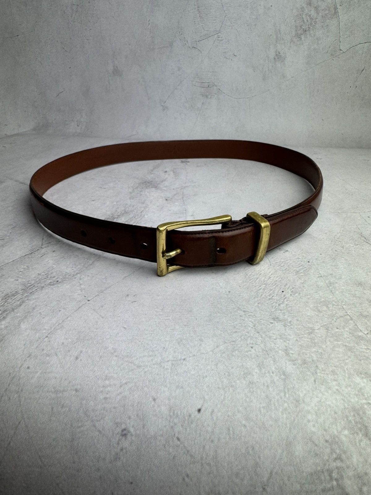 Polo Ralph Lauren × Ralph Lauren × Vintage Polo Ralph Lauren Belt Brown Leather Size ONE SIZE - 6 Thumbnail