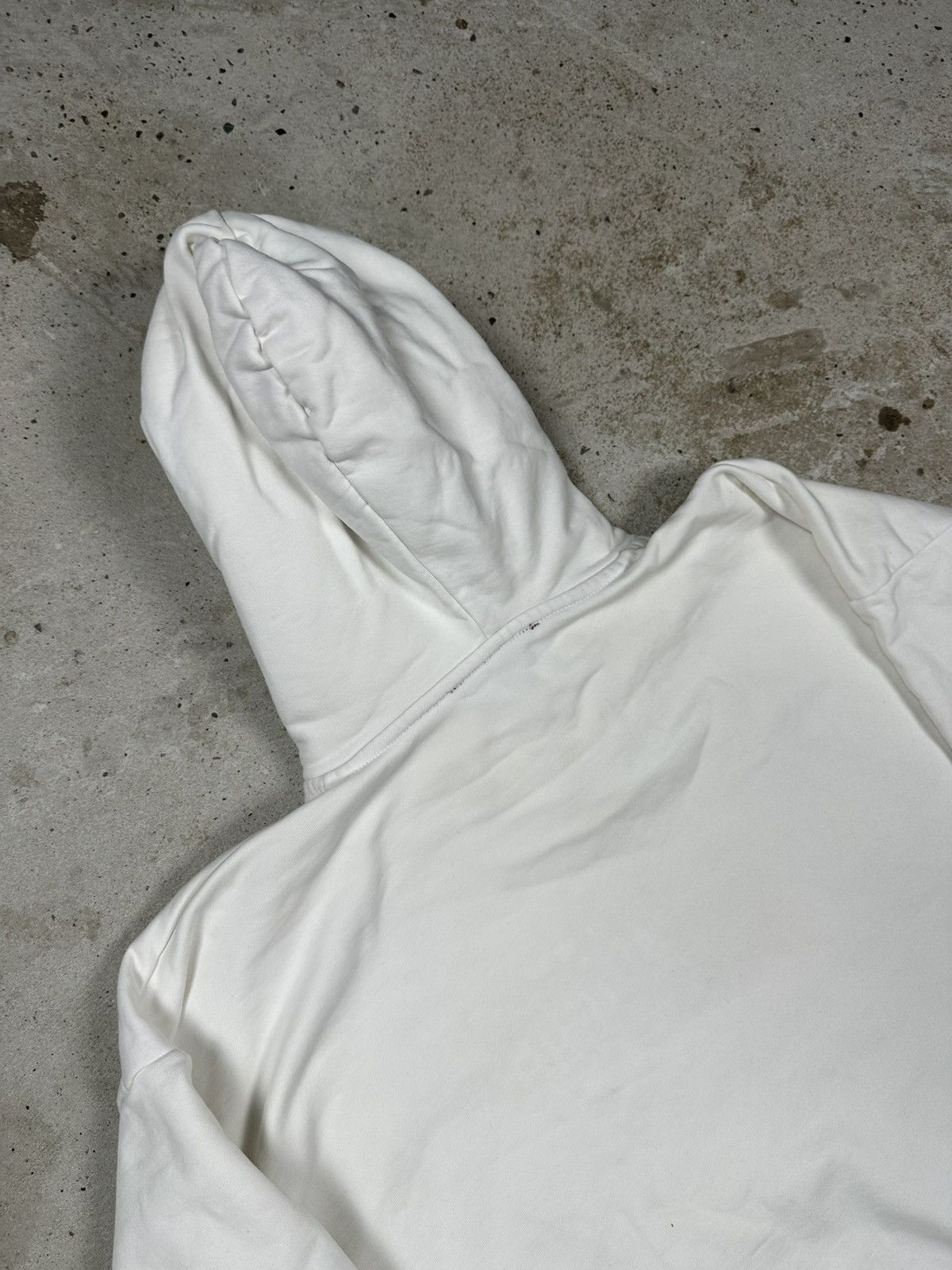 Diesel × Vintage Vintage Y2K Diesel Hybrid Logo White Boxy Hoodie Sweatshirt Size US L / EU 52-54 / 3 - 13 Thumbnail