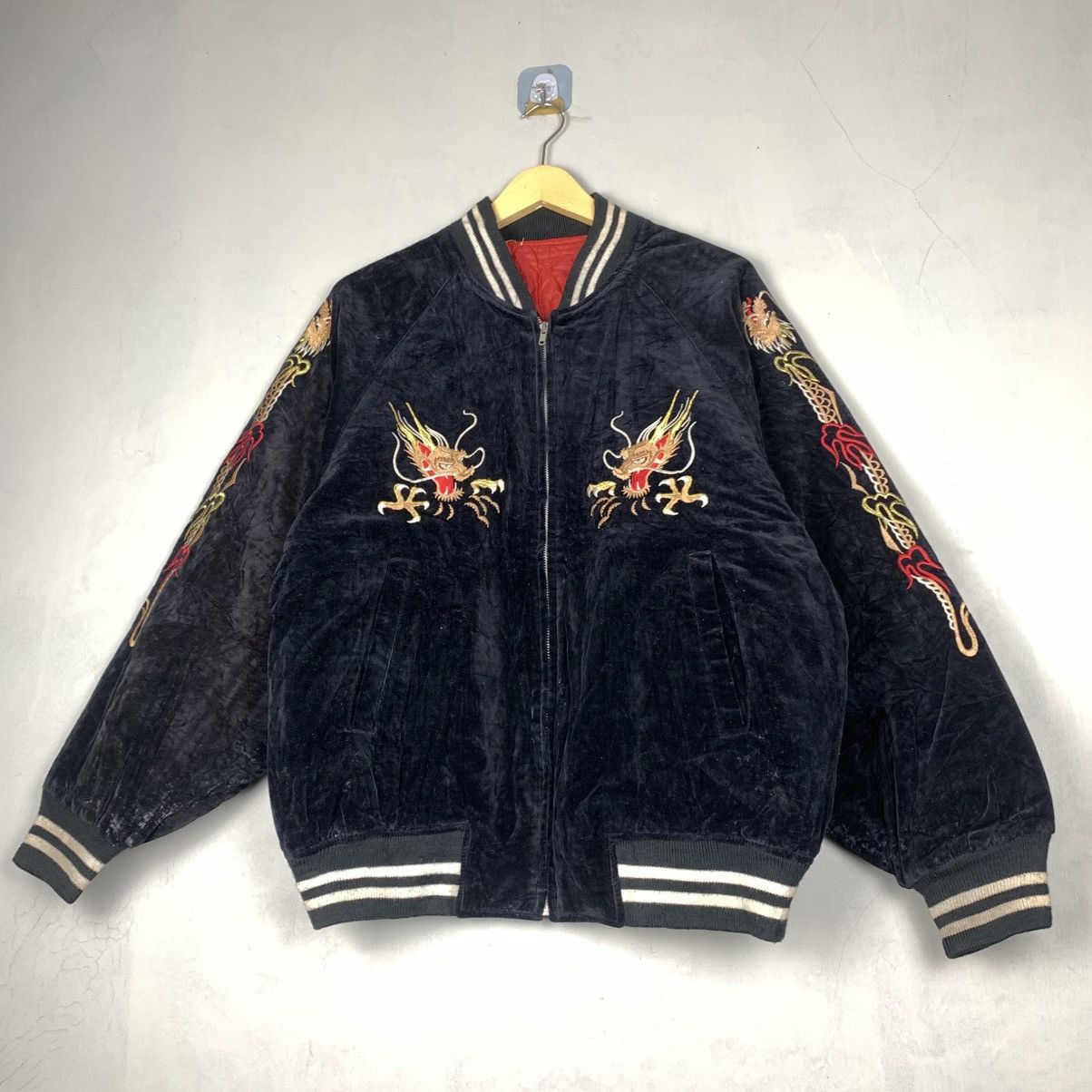 Vintage YOKOSUKA Scrip Japanese Sukajan Souvenir Jacket Size US M / EU 48-50 / 2 - 4 Thumbnail