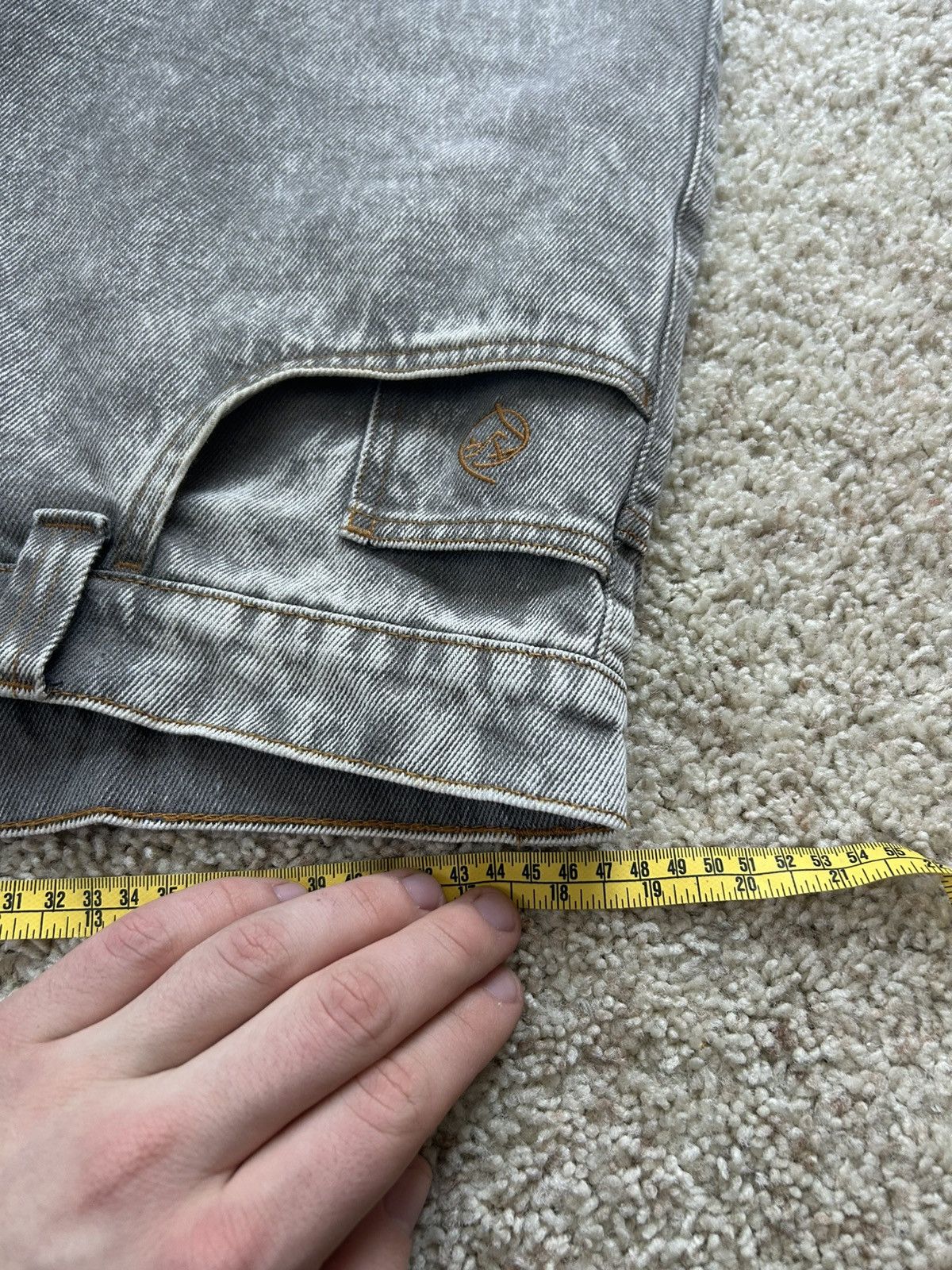 Polar Skate Co. Polar Big Boy Acid Beige Baggy Jeans Size US 38 / EU 54 - 4 Thumbnail