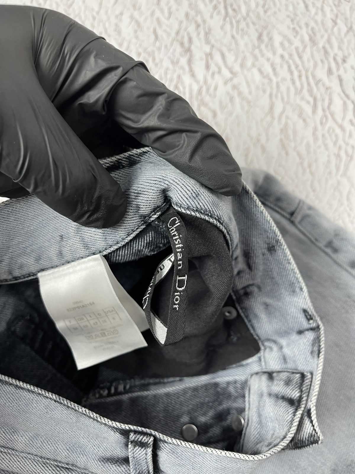 Christian Dior Monsieur Christian Dior 01 Tie Dye Boyfriend Jeans Gray Denim sz US6 Size 28" / US 6 / IT 42 - 13 Thumbnail