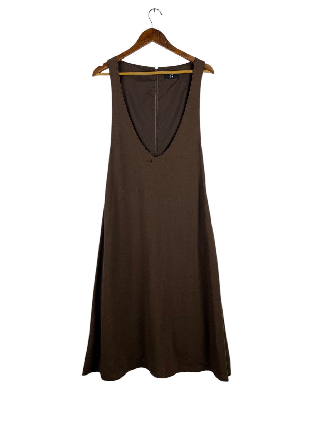 Y's × Yohji Yamamoto Y’s Wool V Neck Dress Size S / US 4 / IT 40 - 2 Thumbnail