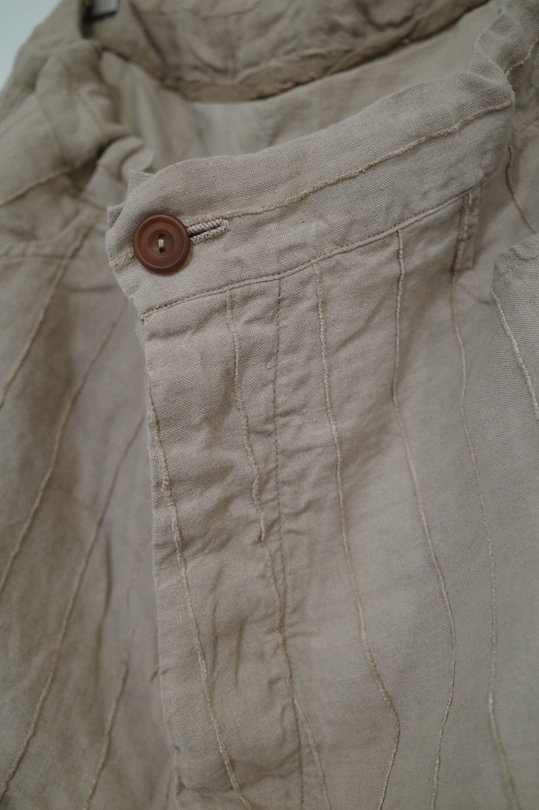 Archivio J.M. Ribot × John Alexander Skelton RICORRROBE LINEN STRIPE DRAWSTRING HIKING PANTS Size US 34 / EU 50 - 3 Thumbnail
