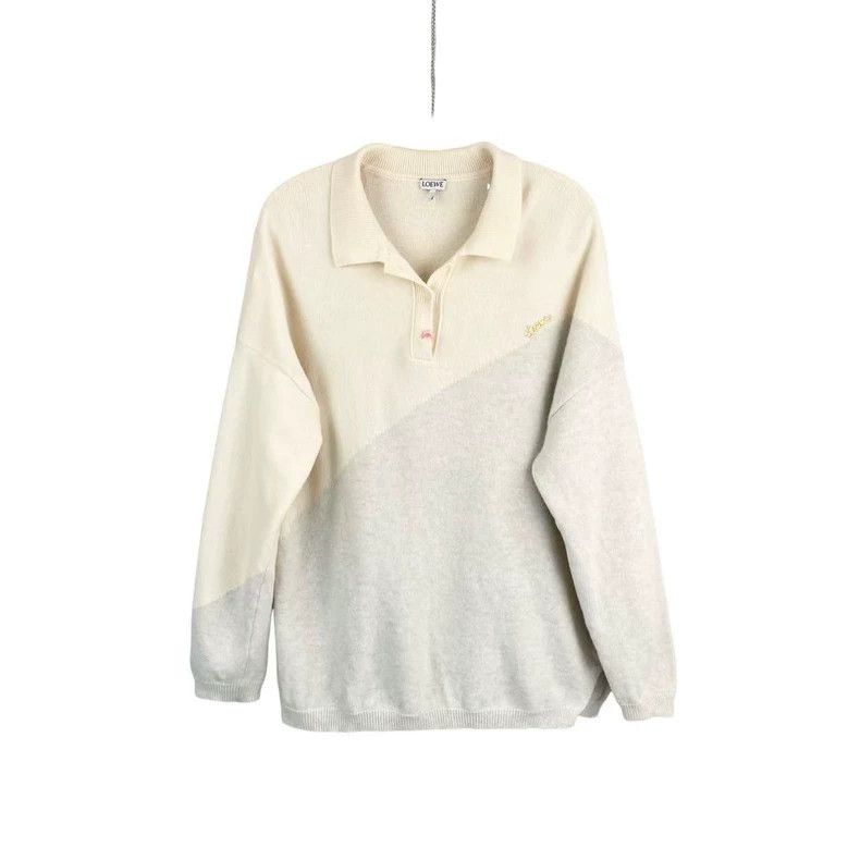 Loewe LOEWE Colored gold polo collar long sleeves Size M / US 6-8 / IT 42-44 - 1 Thumbnail