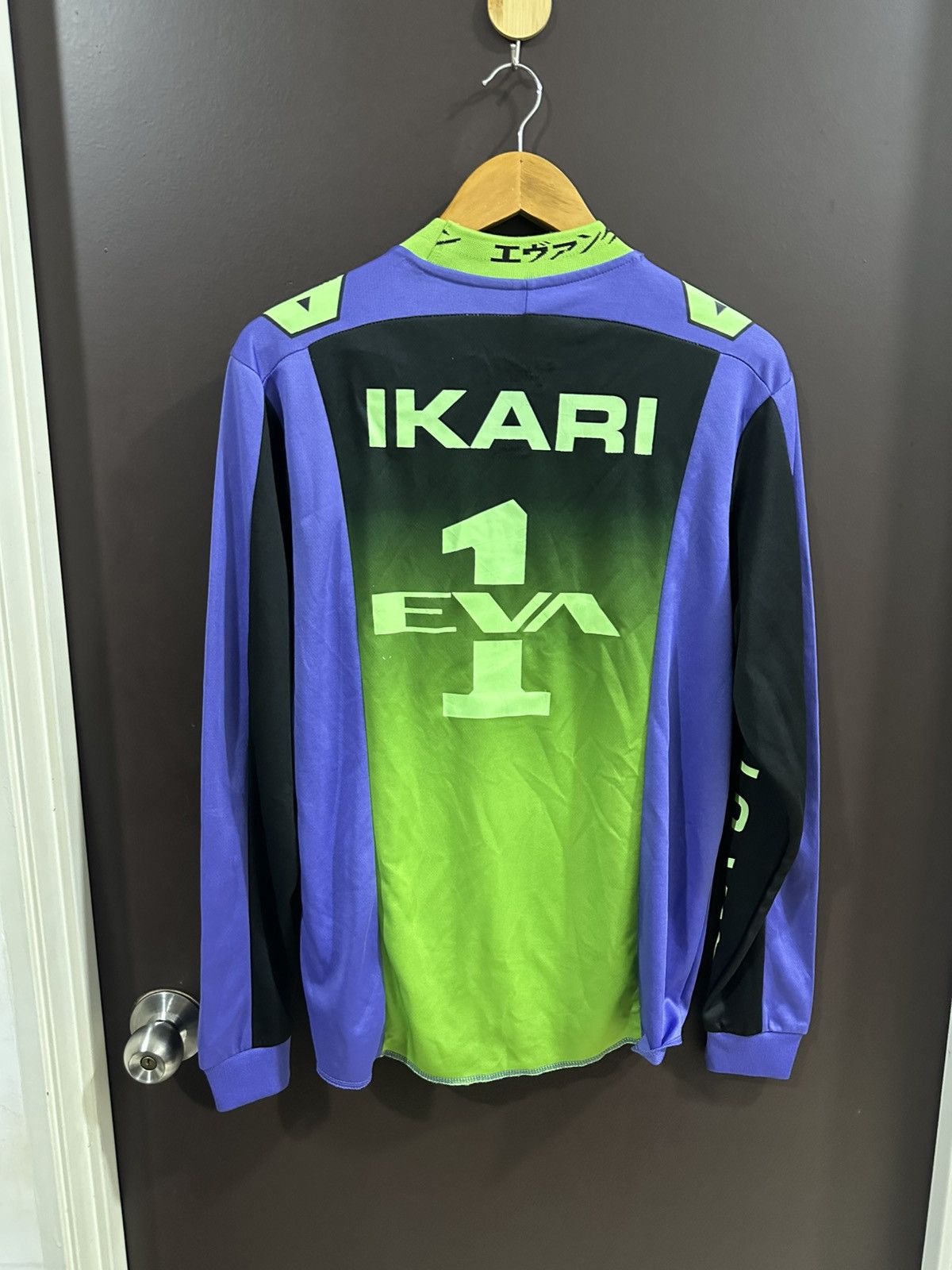 Anime × Japanese Brand 2021 Evagelion Nerv Neon Genesis Ikari Eva 1 L/S Shirt Size US M / EU 48-50 / 2 - 12 Thumbnail