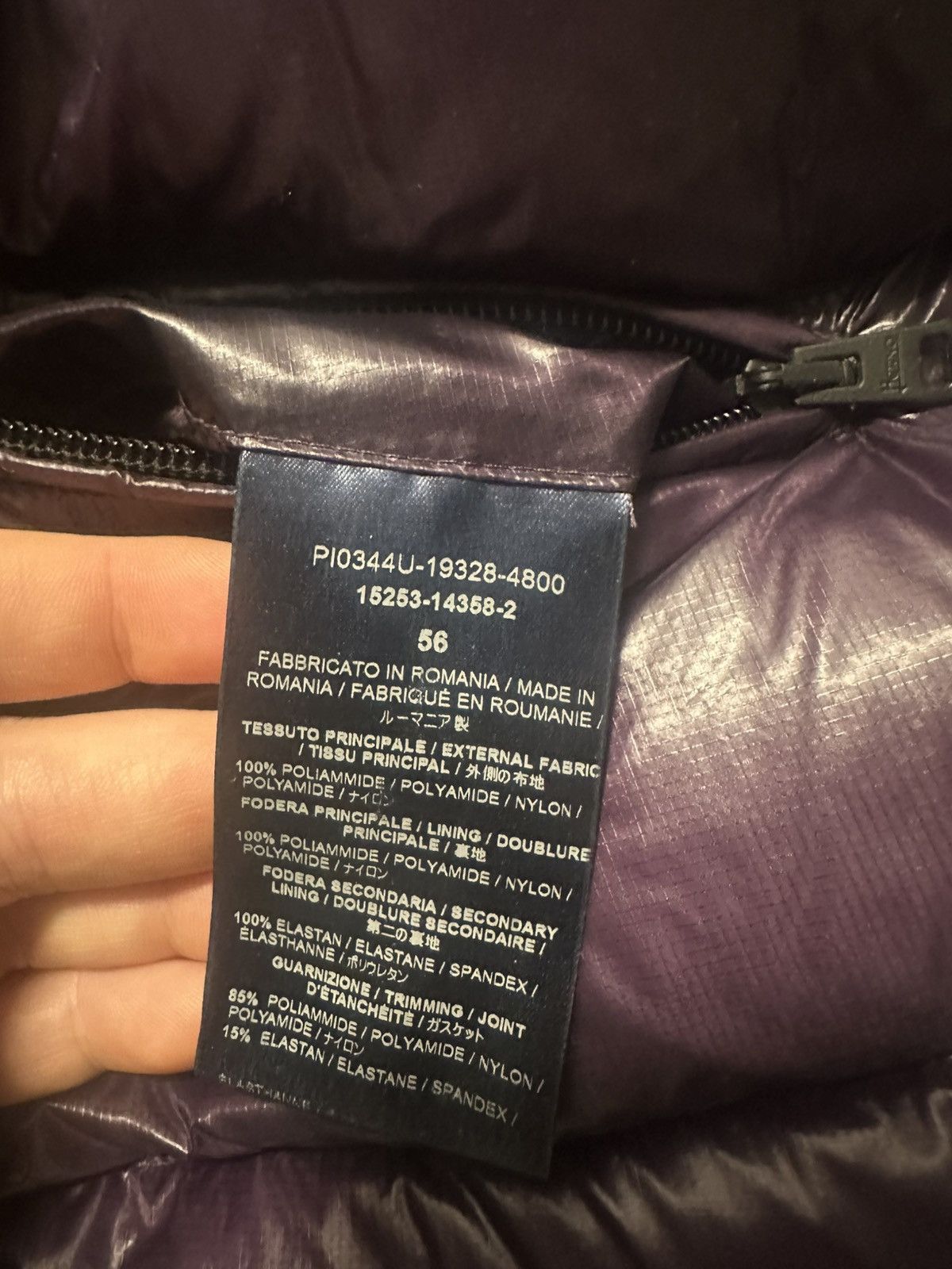 Herno Purple Down Vest Size US XL / EU 56 / 4 - 4 Thumbnail