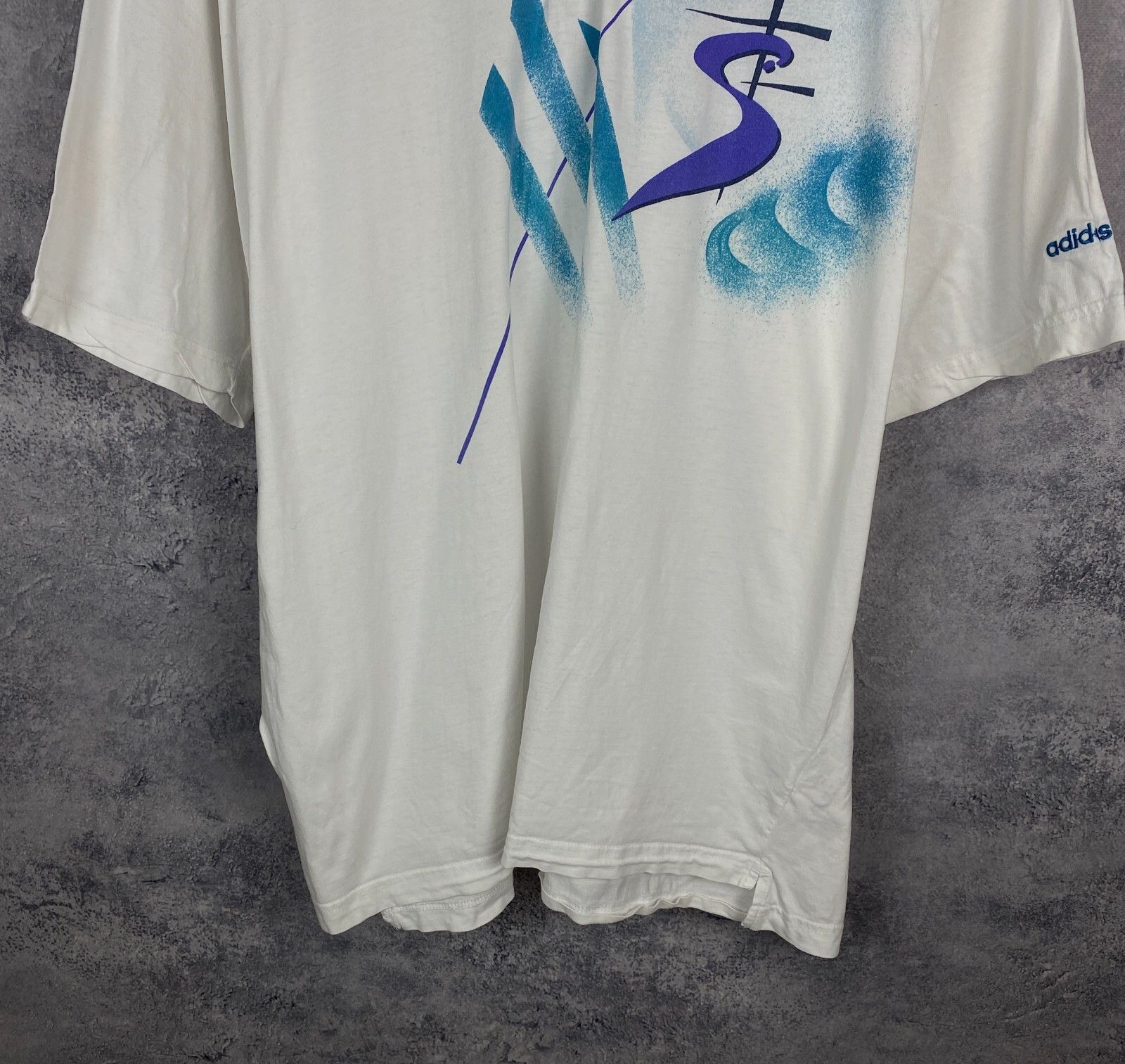 Adidas Adidas Vintage Polo Shirt Men's Size L White Short Sleeve ` Size US L / EU 52-54 / 3 - 3 Thumbnail