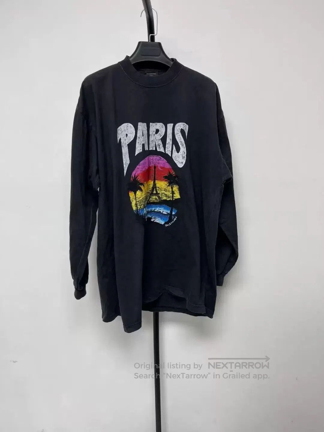 Balenciaga Balenciaga Paris moon longsleeve | Grailed