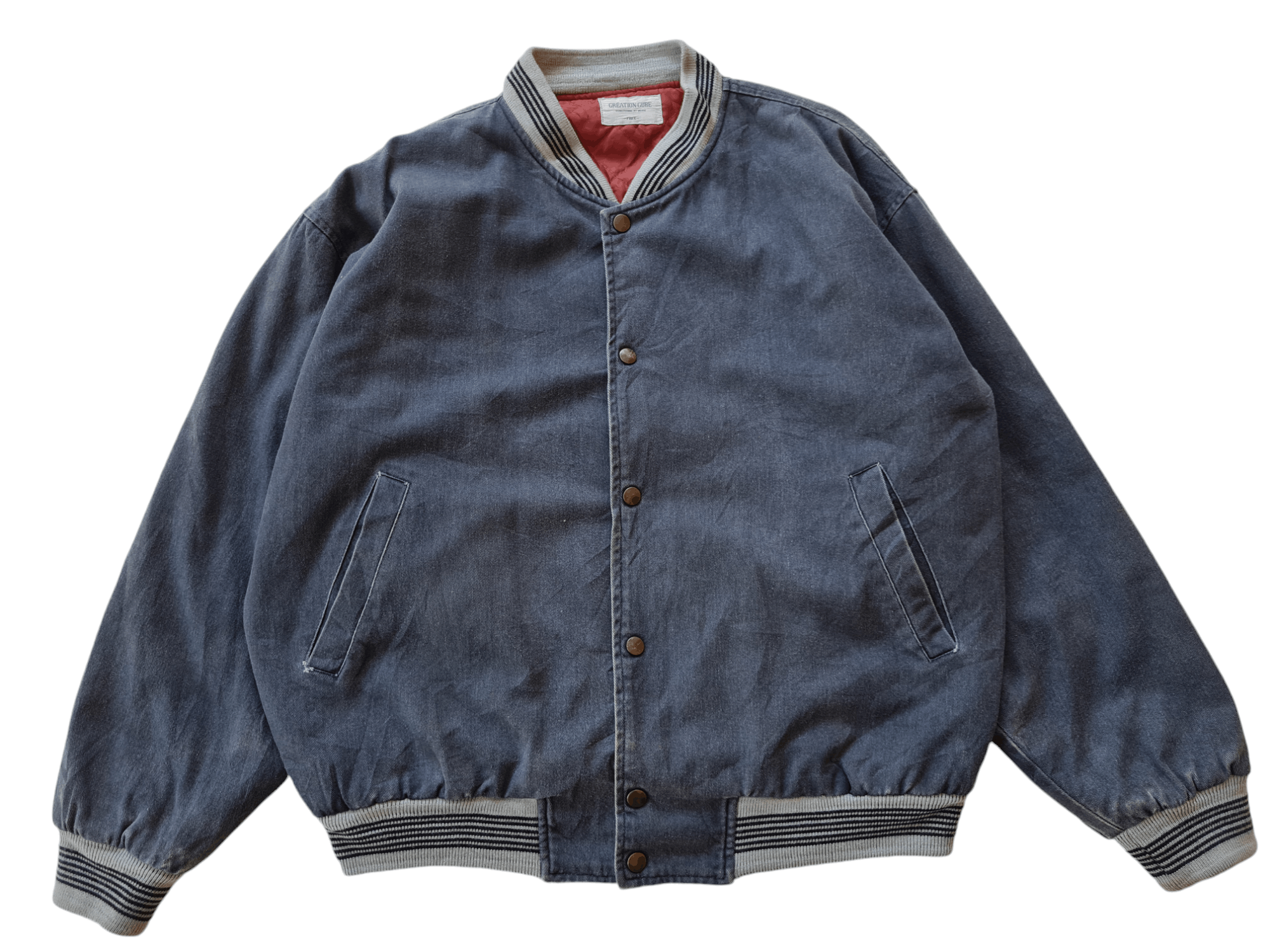 Japanese Brand × Vintage ✅️Vintage Greation Cube Bomber Jacket Style Size US L / EU 52-54 / 3 - 4 Thumbnail
