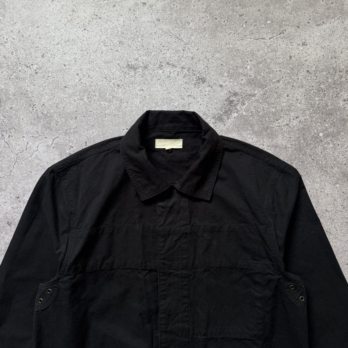 Jigsaw Cotton Work Chore French Jacket in Black, Men's (Size L) — image 3 of 6