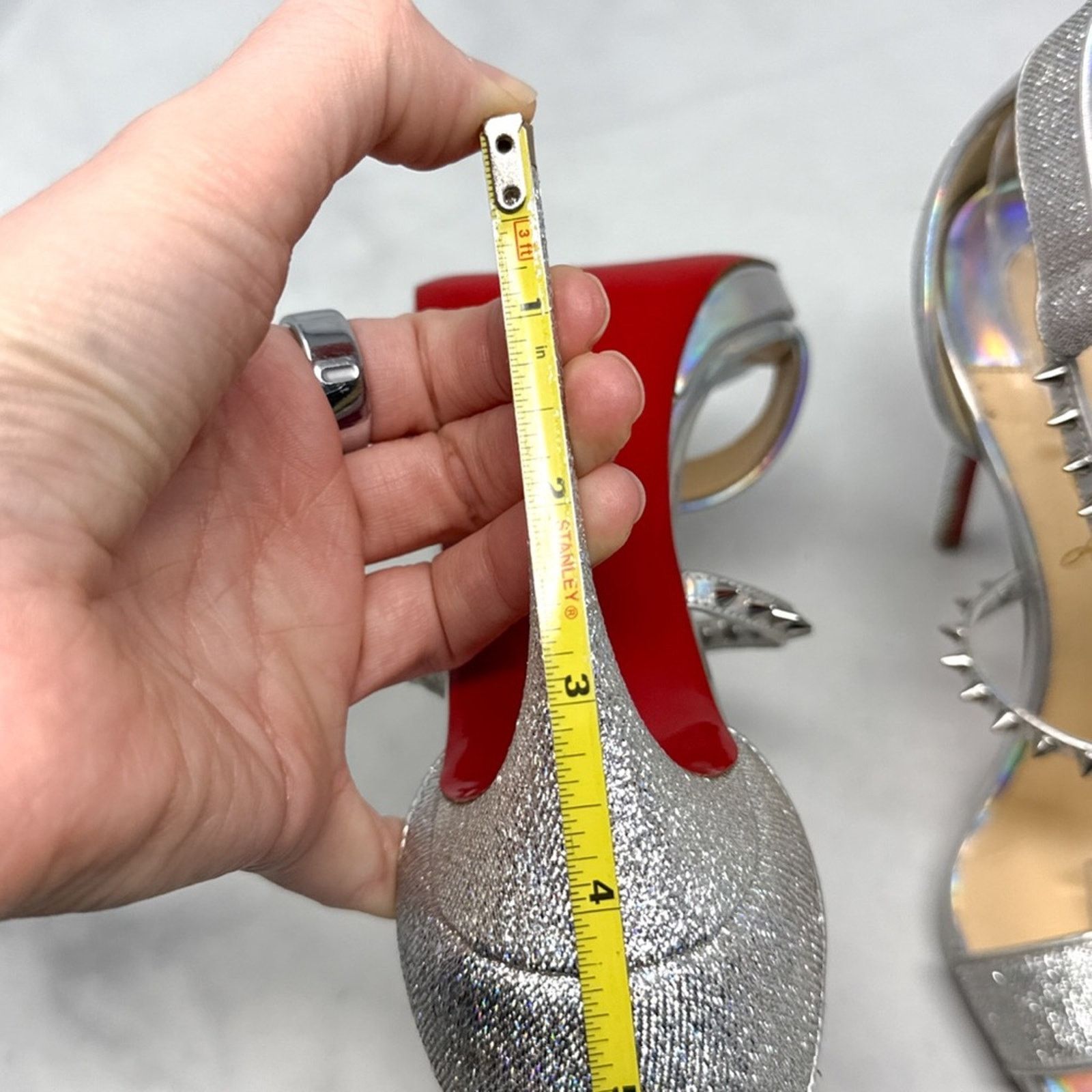 Christian Louboutin Christian Louboutin Choca Lux 120 Holographic Platform Heels Size US 5.5 / IT 35.5 - 13 Thumbnail