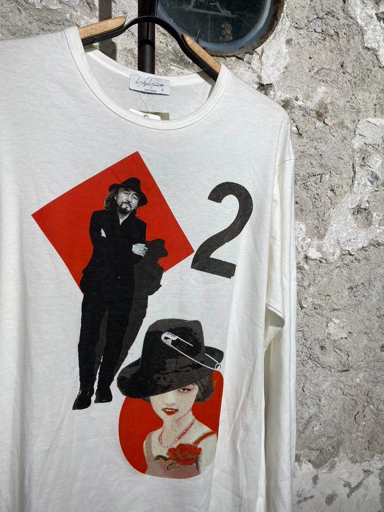 Yohji Yamamoto Yohji Yamamoto 24 SS Printed Long Sleeve T-Shirt Size US L / EU 52-54 / 3 - 3 Thumbnail