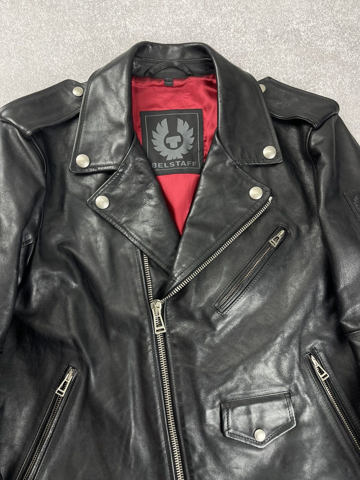 Belstaff Belstaff Black Leather Sidmouth Biker Jacket Size 54 Size US L / EU 52-54 / 3 - 4 Thumbnail