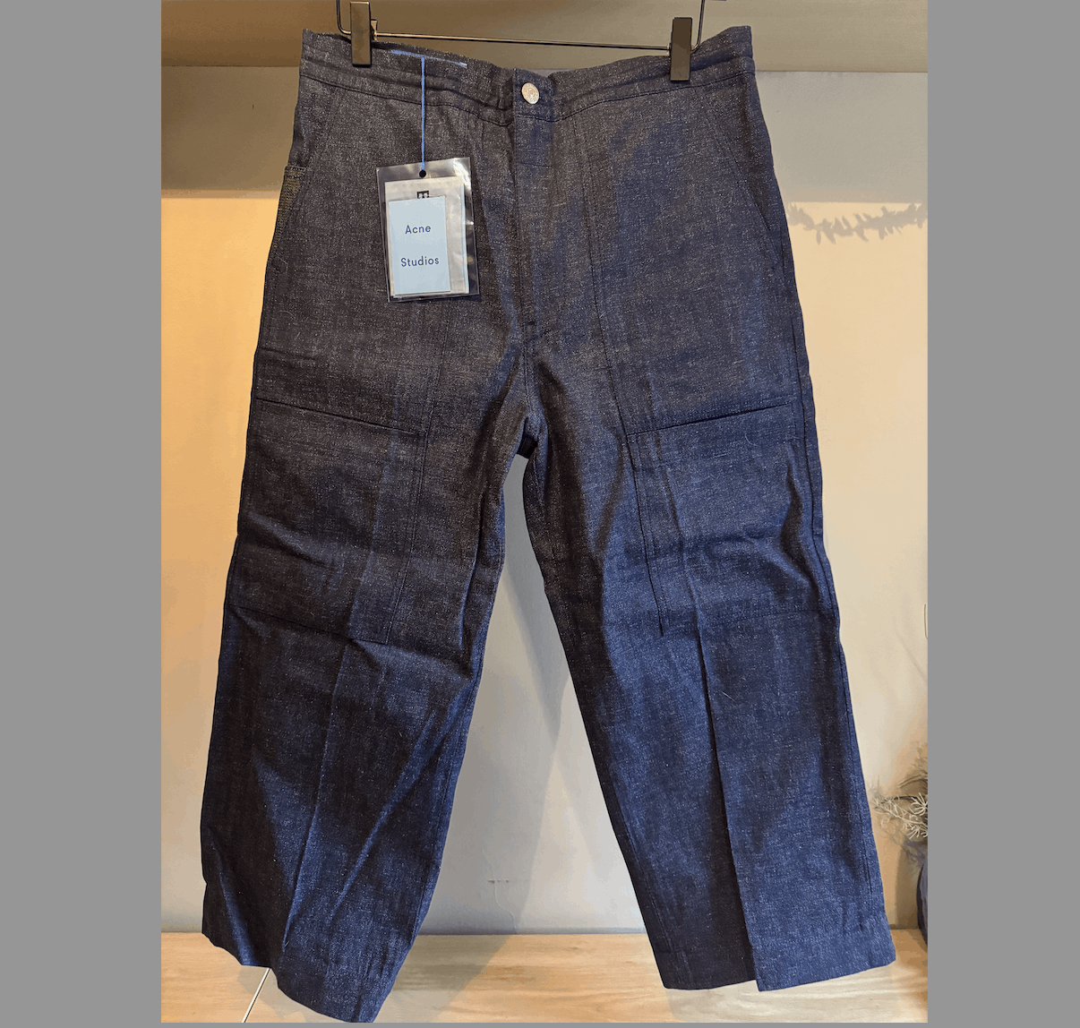 Acne Studios Bla Konst Wide Leg Cropped Denim Size 26" / US 2 / IT 38 - 1 Thumbnail