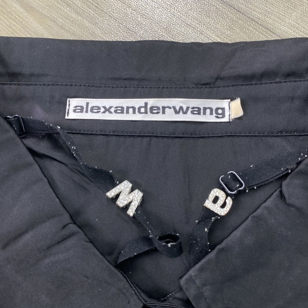 Alexander Wang Vintage Alexander Wang Silk Luxury Black Button Up Shirt Size M / US 6-8 / IT 42-44 - 5 Thumbnail