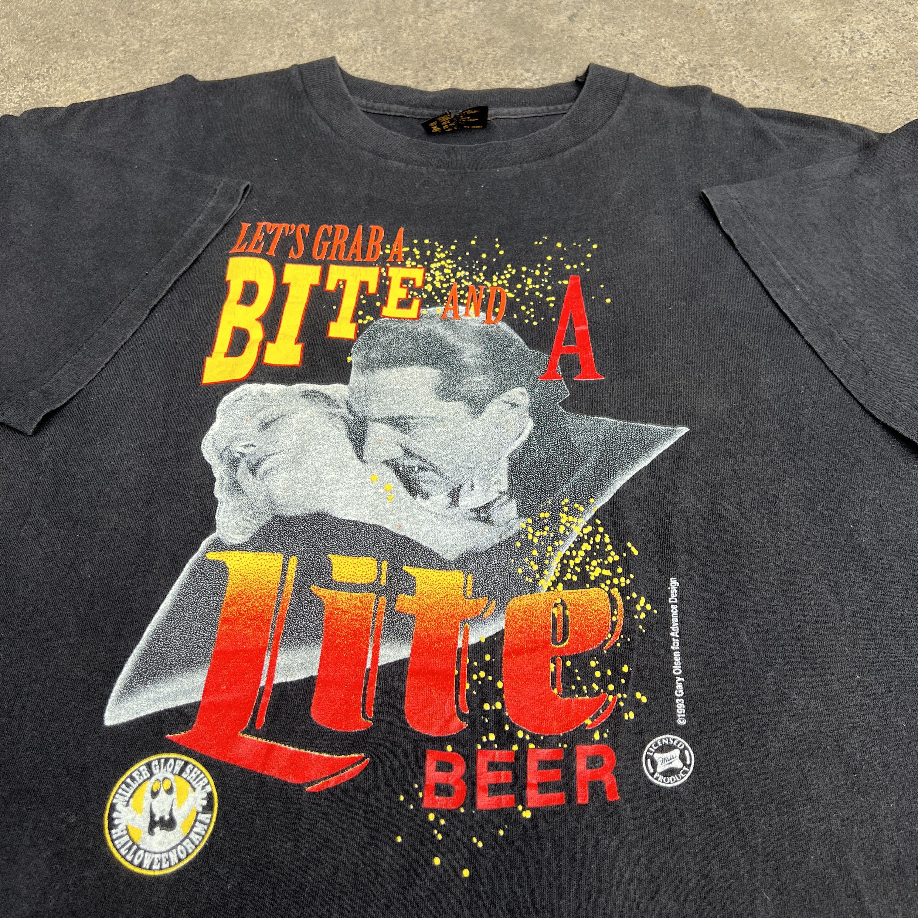 Brockum × Expert Horror × Vintage Vintage 90s Dracula Horror Movie Miller Beer Bram Stoker Size US XL / EU 56 / 4 - 3 Thumbnail