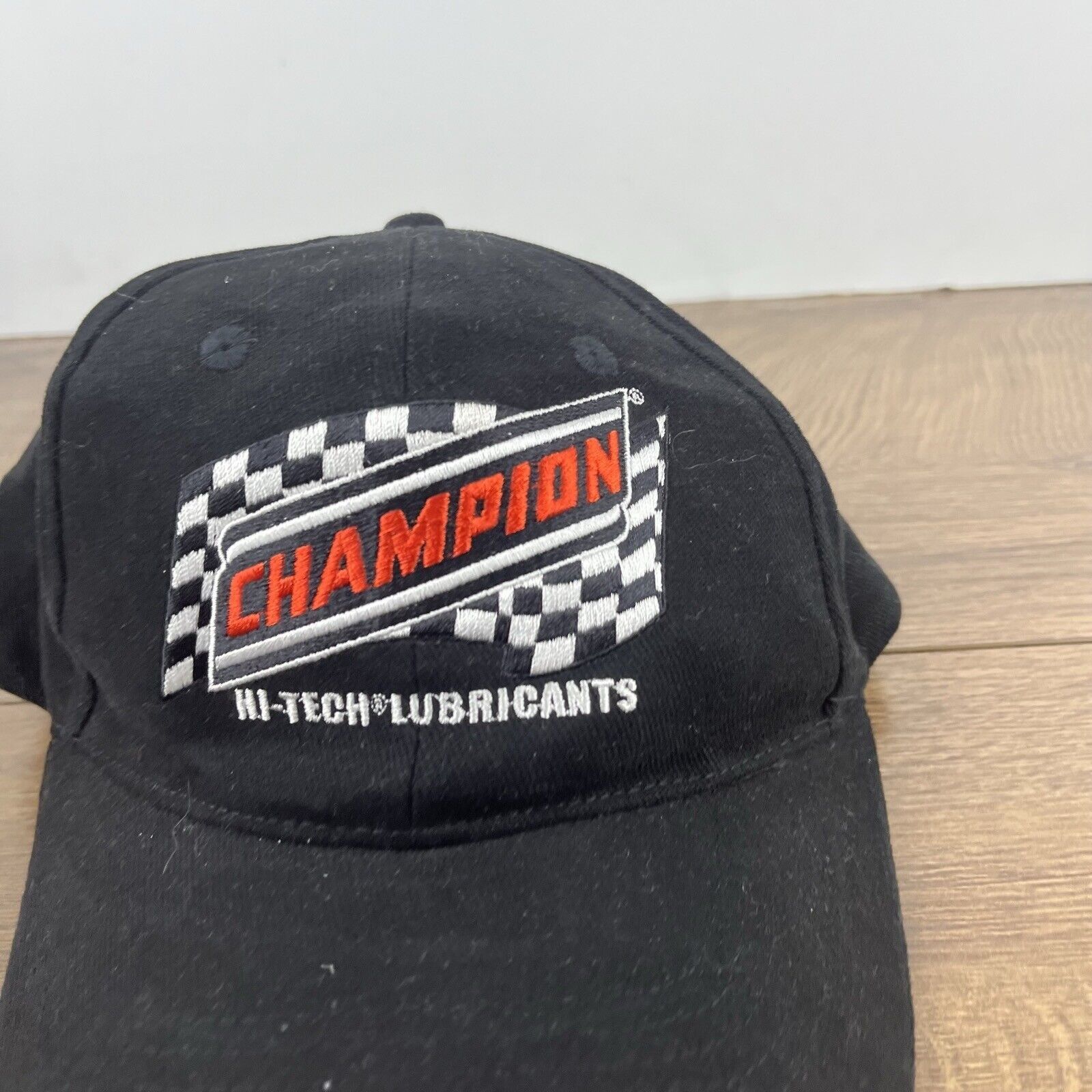 Champion Champion Hi Tech Lubricants Hat Black Hat Adjustable Black A Size ONE SIZE - 6 Thumbnail