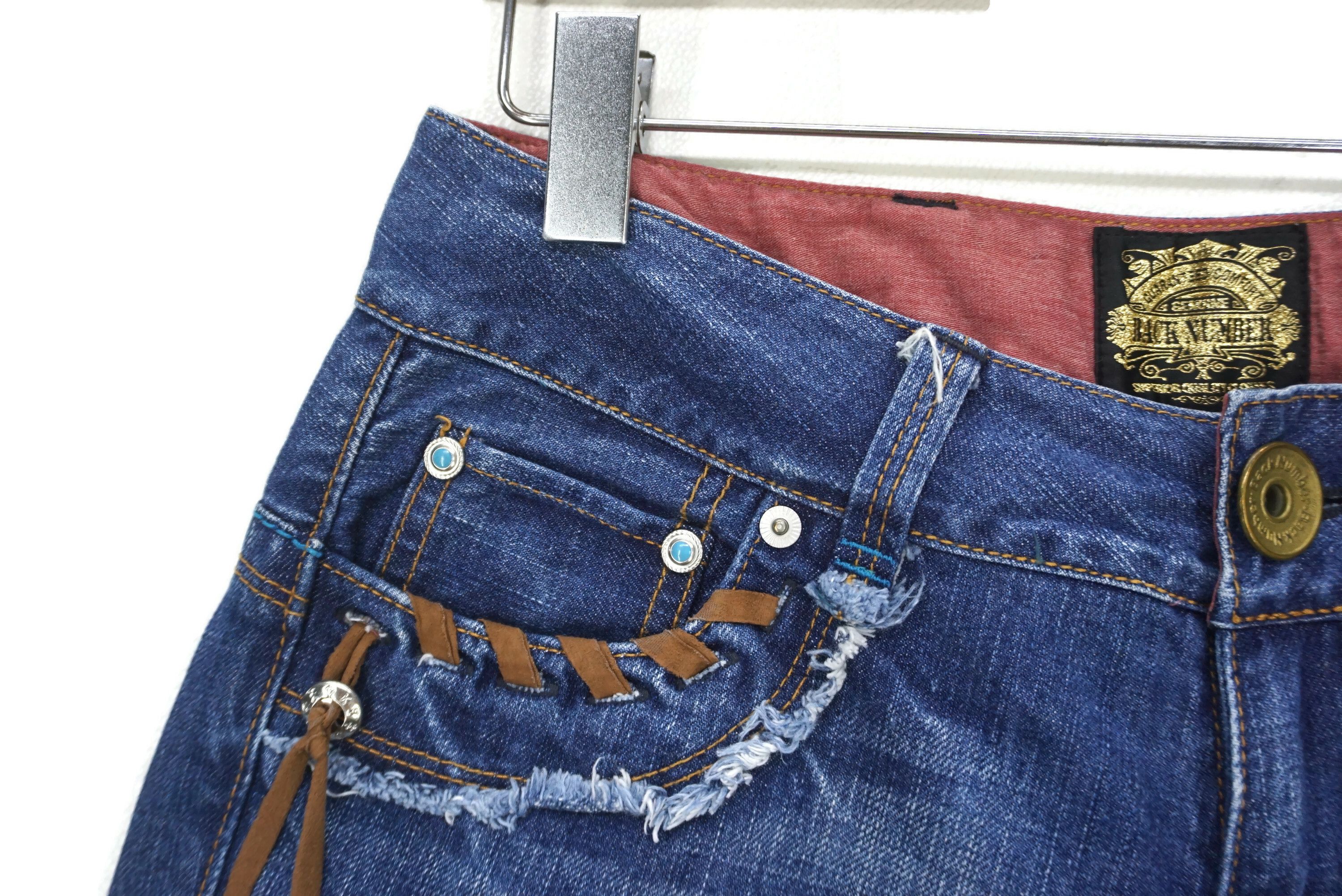 Japanese Brand Back Number Jeans 29 fit W30xL29.5 Low-Rise Bootcut Denim Size 29" - 4 Thumbnail