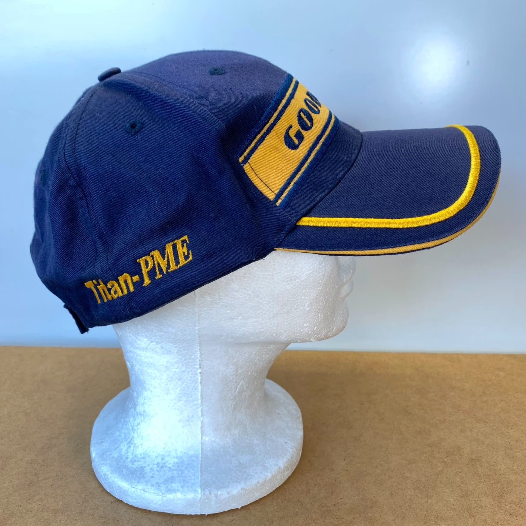 Vintage VINTAGE Goodyear Hat Titan-PME Strapback Dad Blue Cotton Unisex Adults One Size - FAST SHIP Size ONE SIZE - 2 Thumbnail